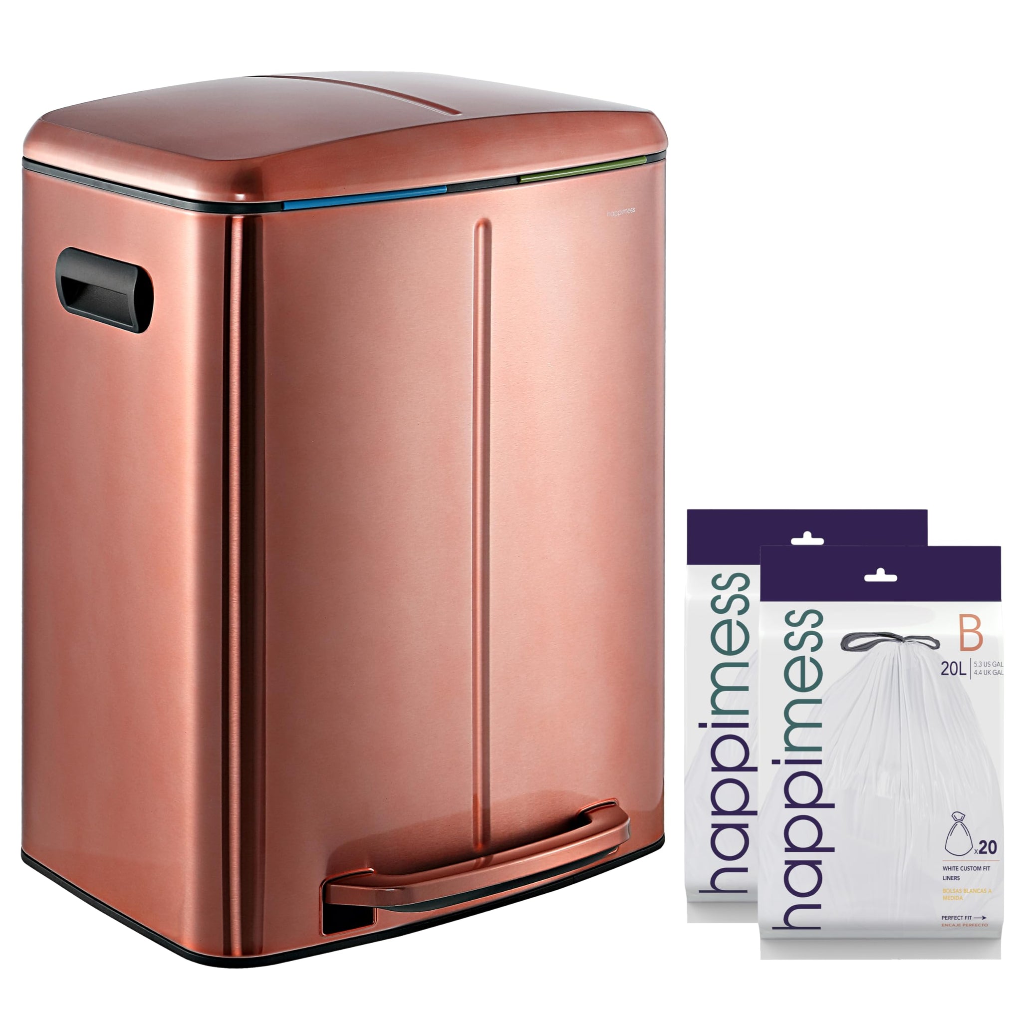 Marco 10.6 Gal Double Bucket Step Trash Can