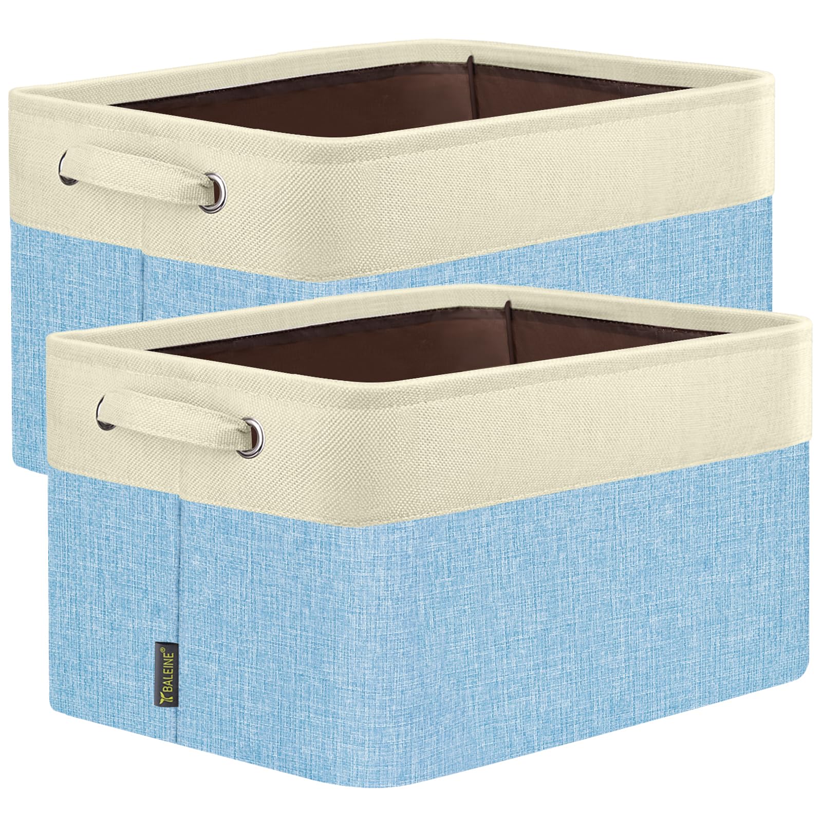 2 Pack Fabric Closet Storage Bins for Shelves (2 Count)