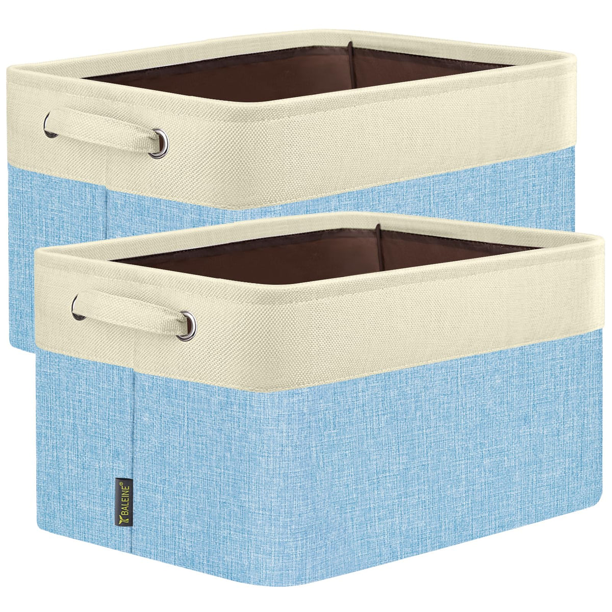 2 Pack Fabric Closet Storage Bins for Shelves (2 Count)