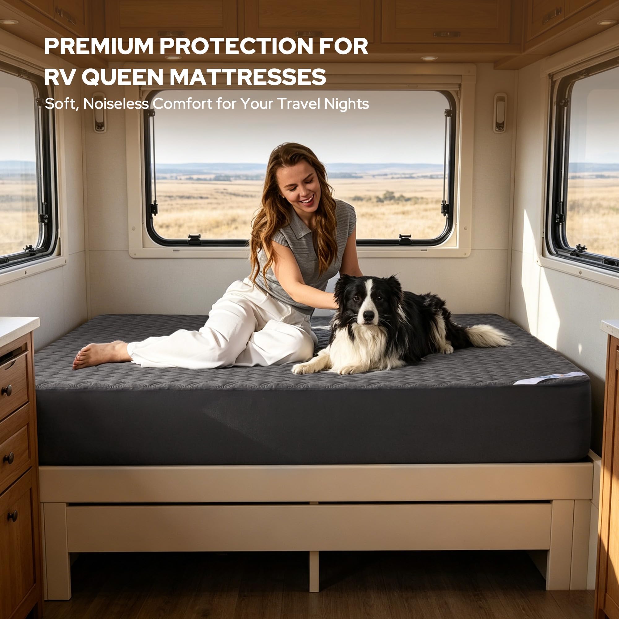 Waterproof RV Queen Size Mattress Protector