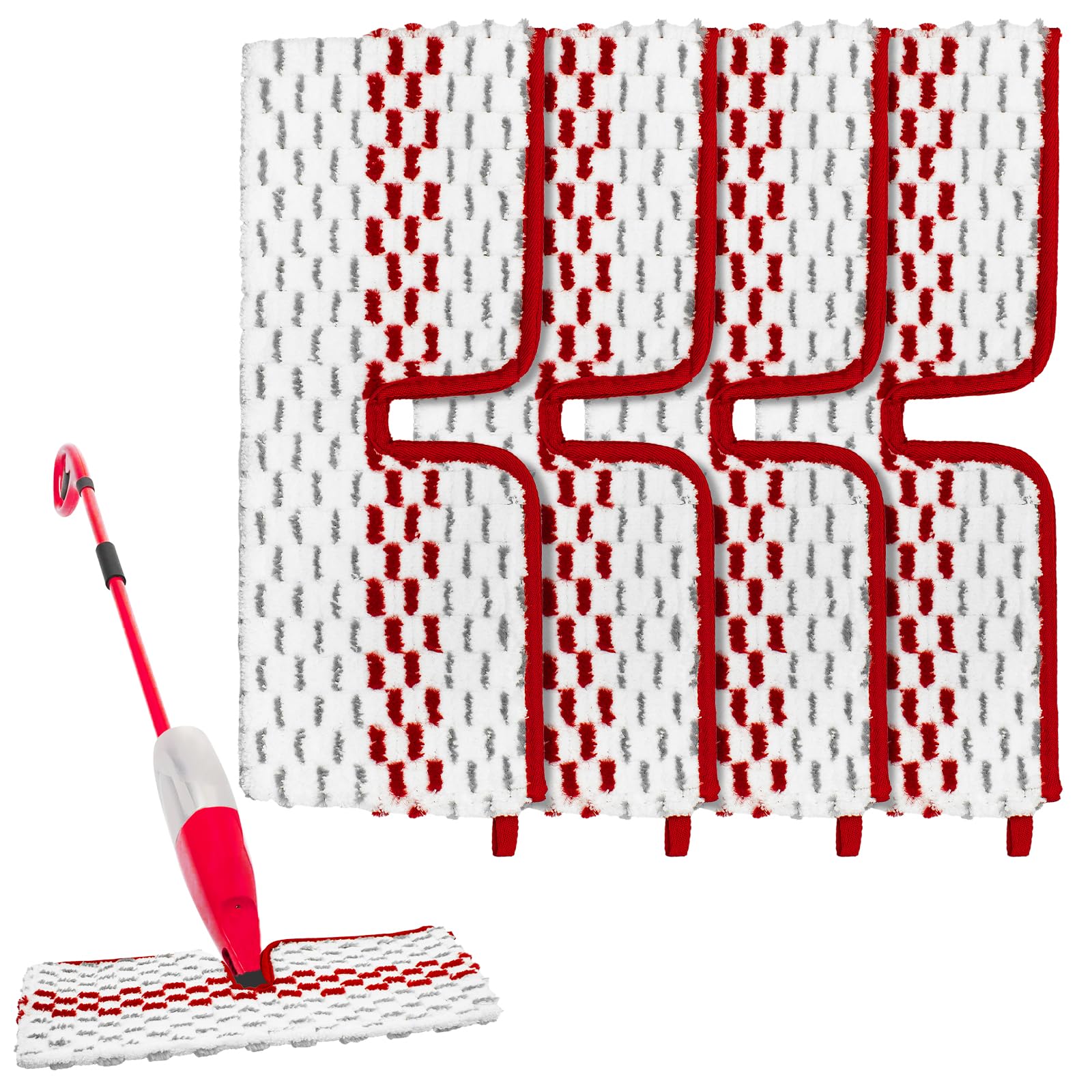Microfiber Spray Mop Pads (4 Count)