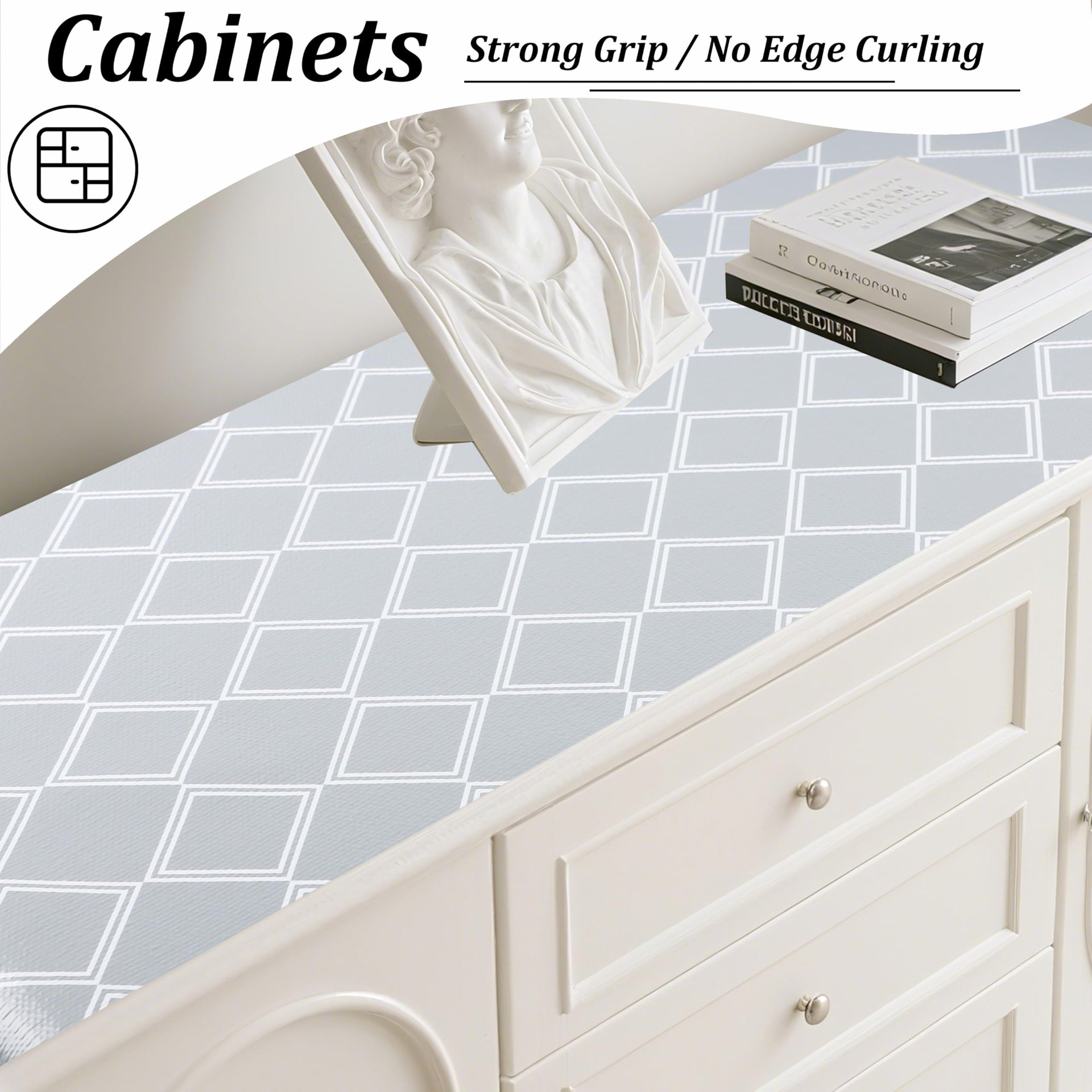 Shelf Liners for Kitchen Cabinets Non (240 Sq Ft)