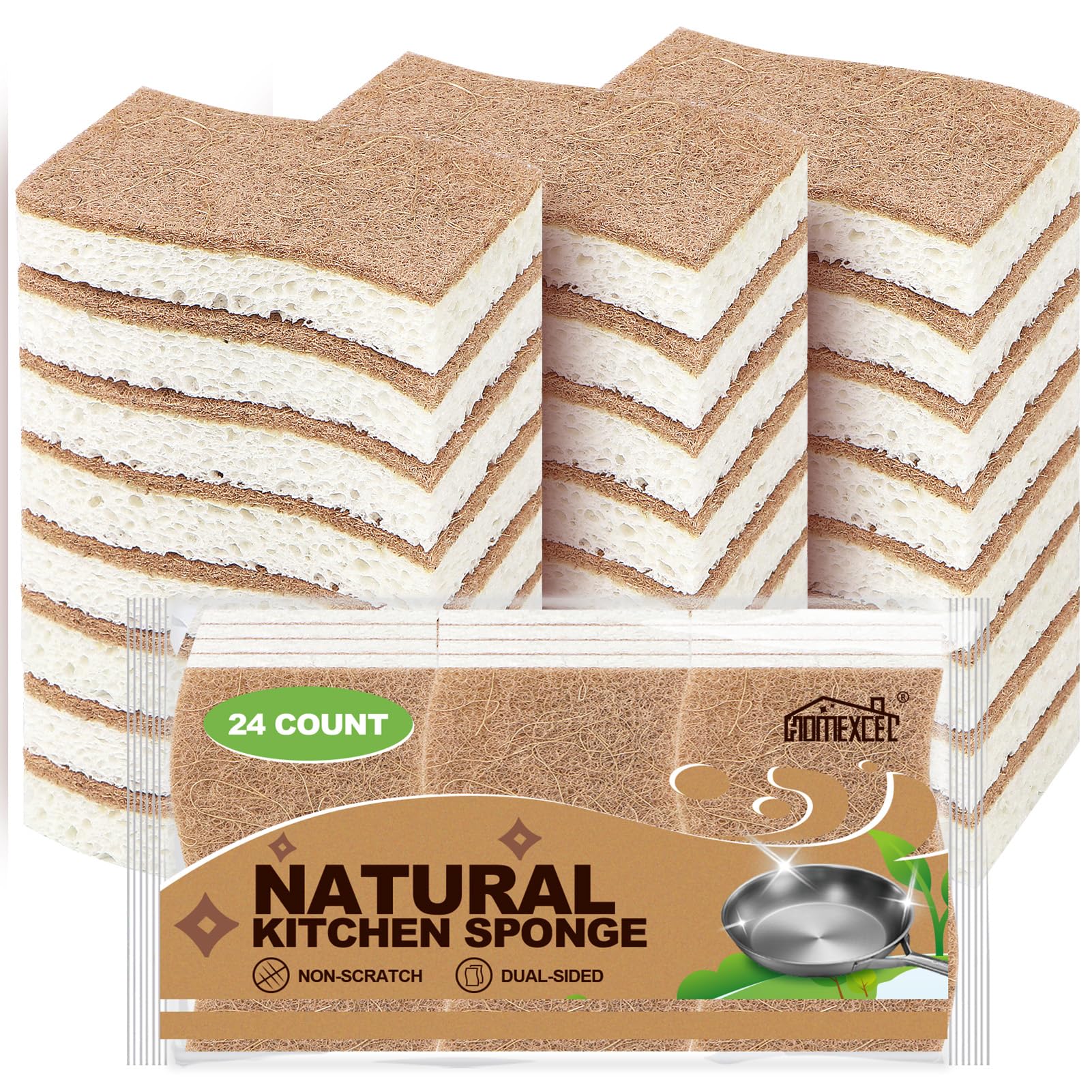 Kitchen Dish Sponges (24 Count)