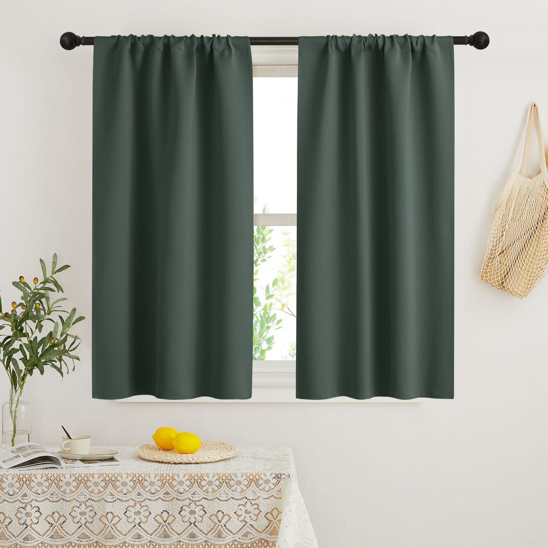 Blackout French Door Window Curtain Coverings (2 Count)