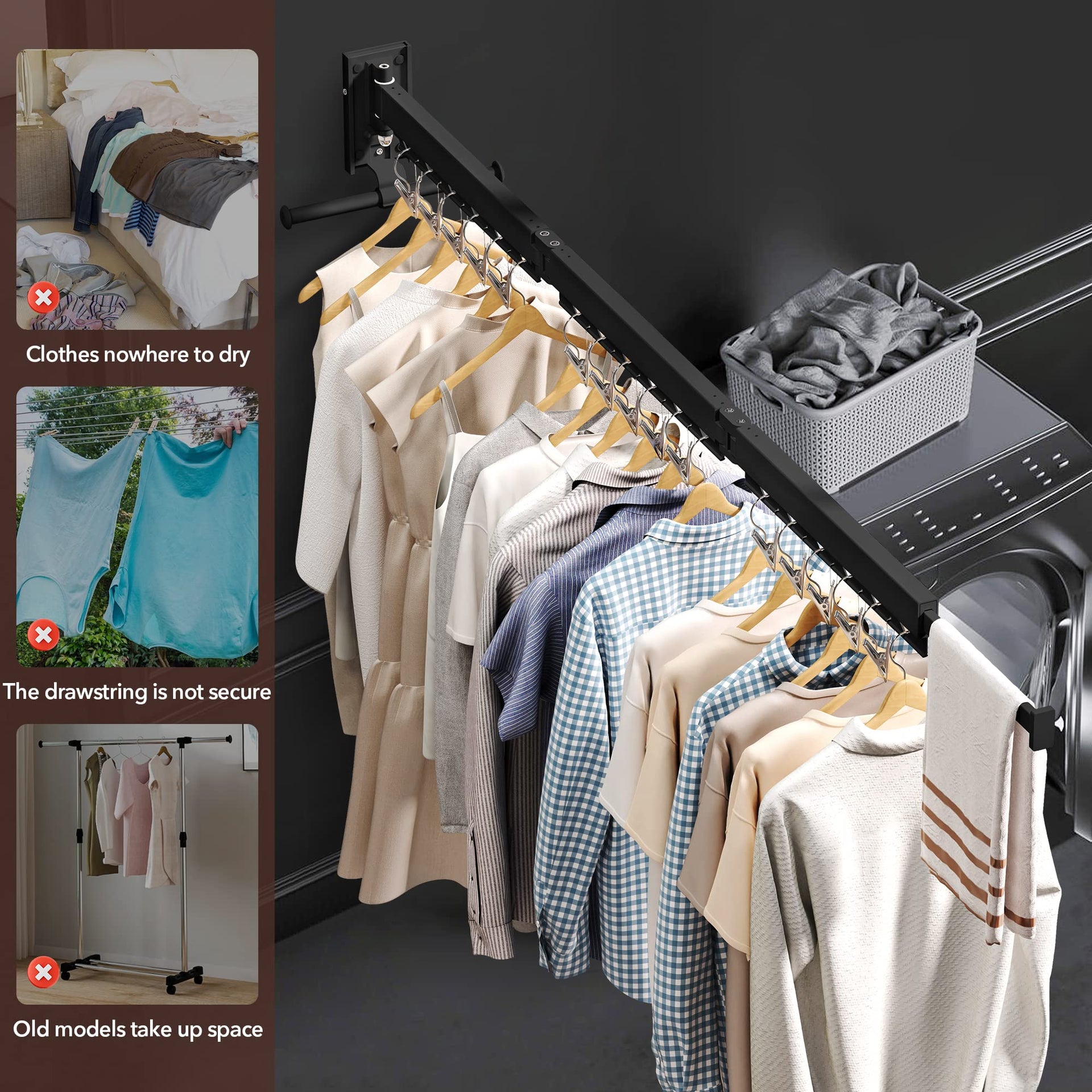 Wall Mounted Clothes Hanger