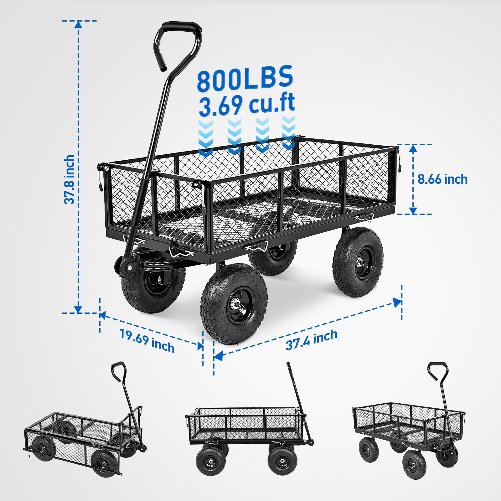 Steel Garden Carts