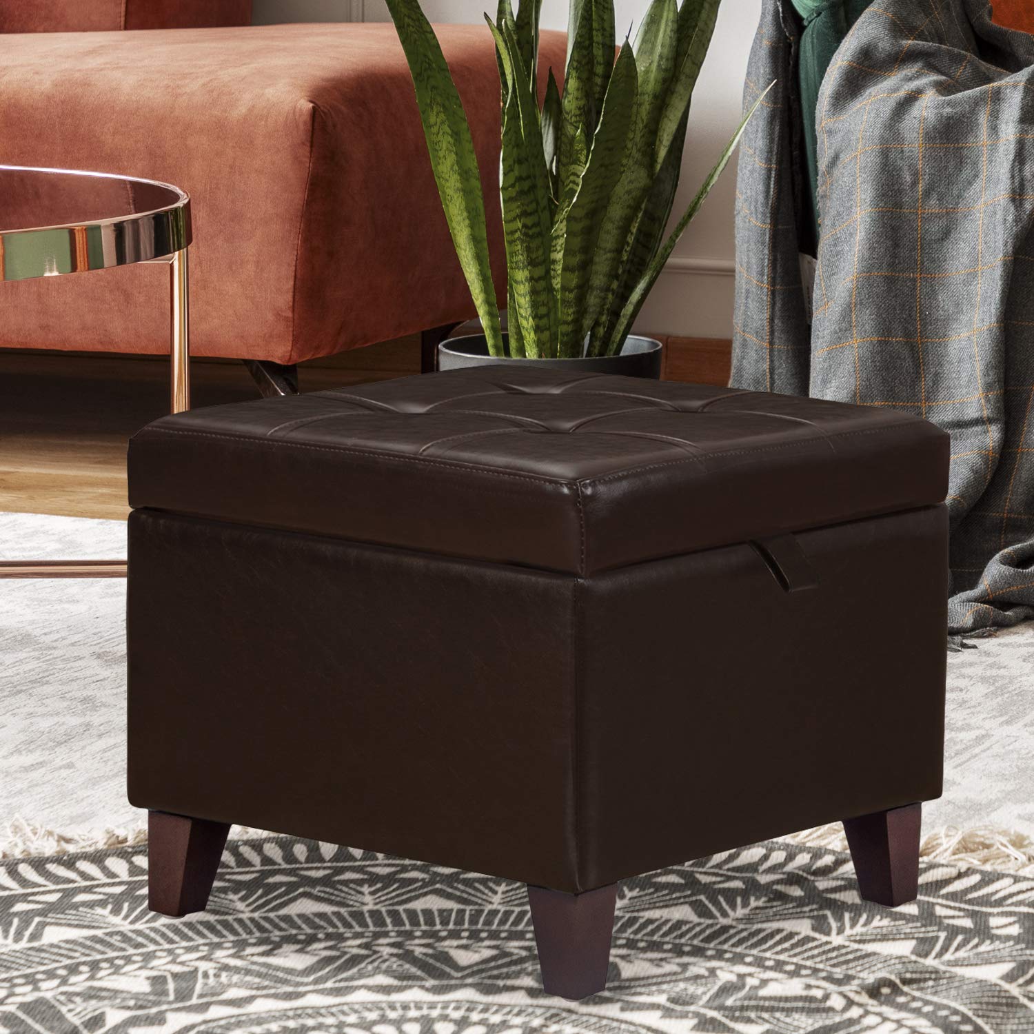 18 inch Square Storage Ottoman