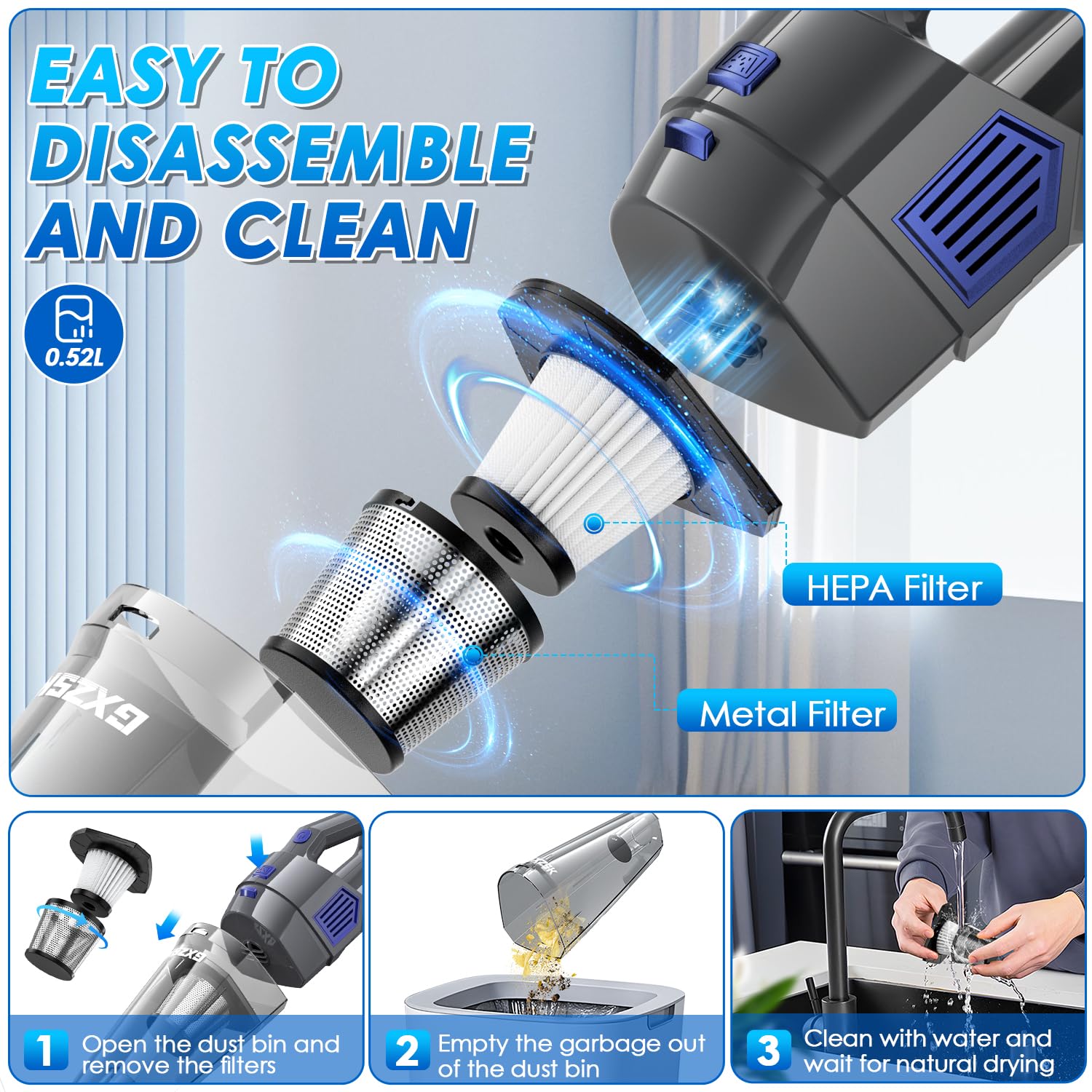 Handheld Vacuum Cordless
