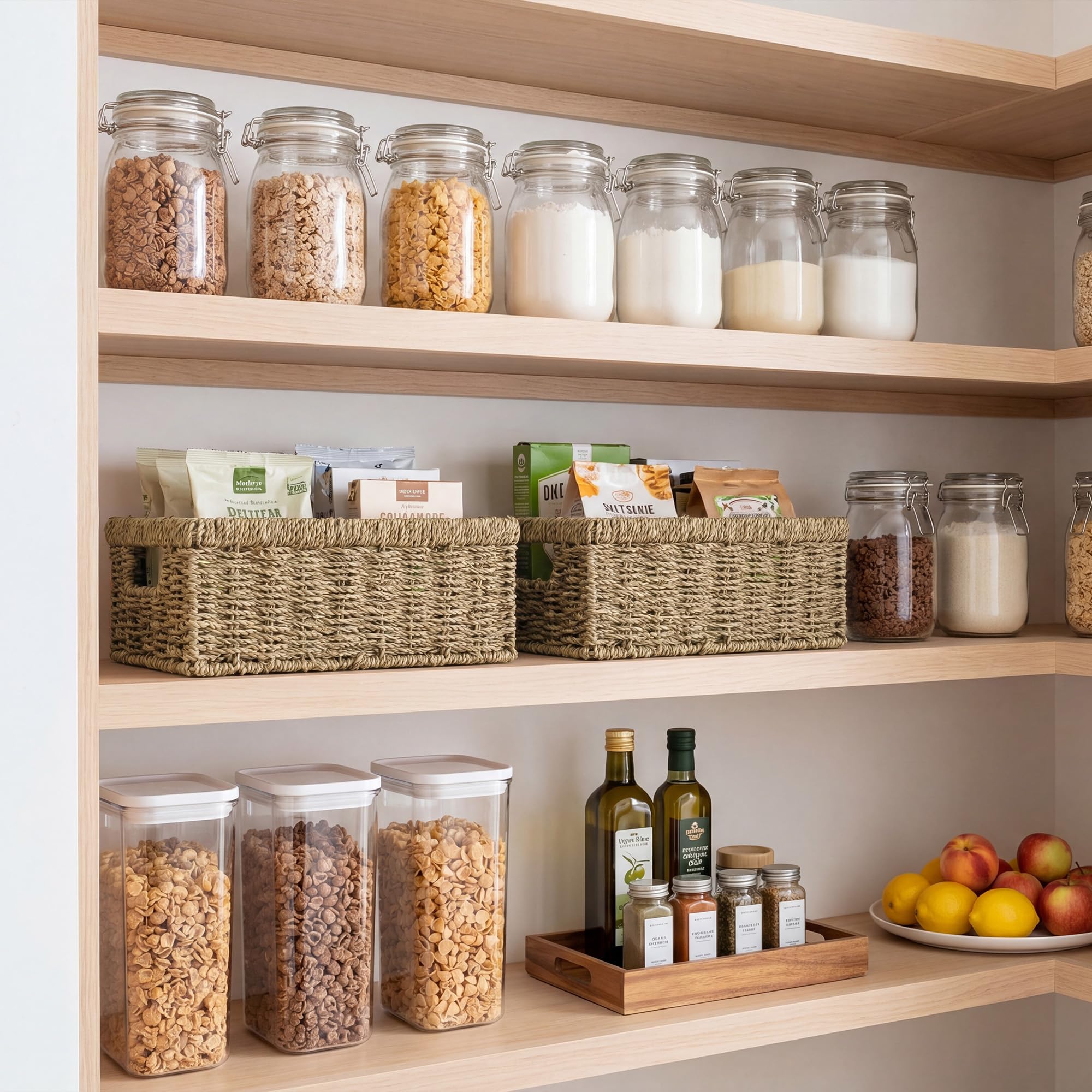 Wicker Baskets for Organizing (2 Count)
