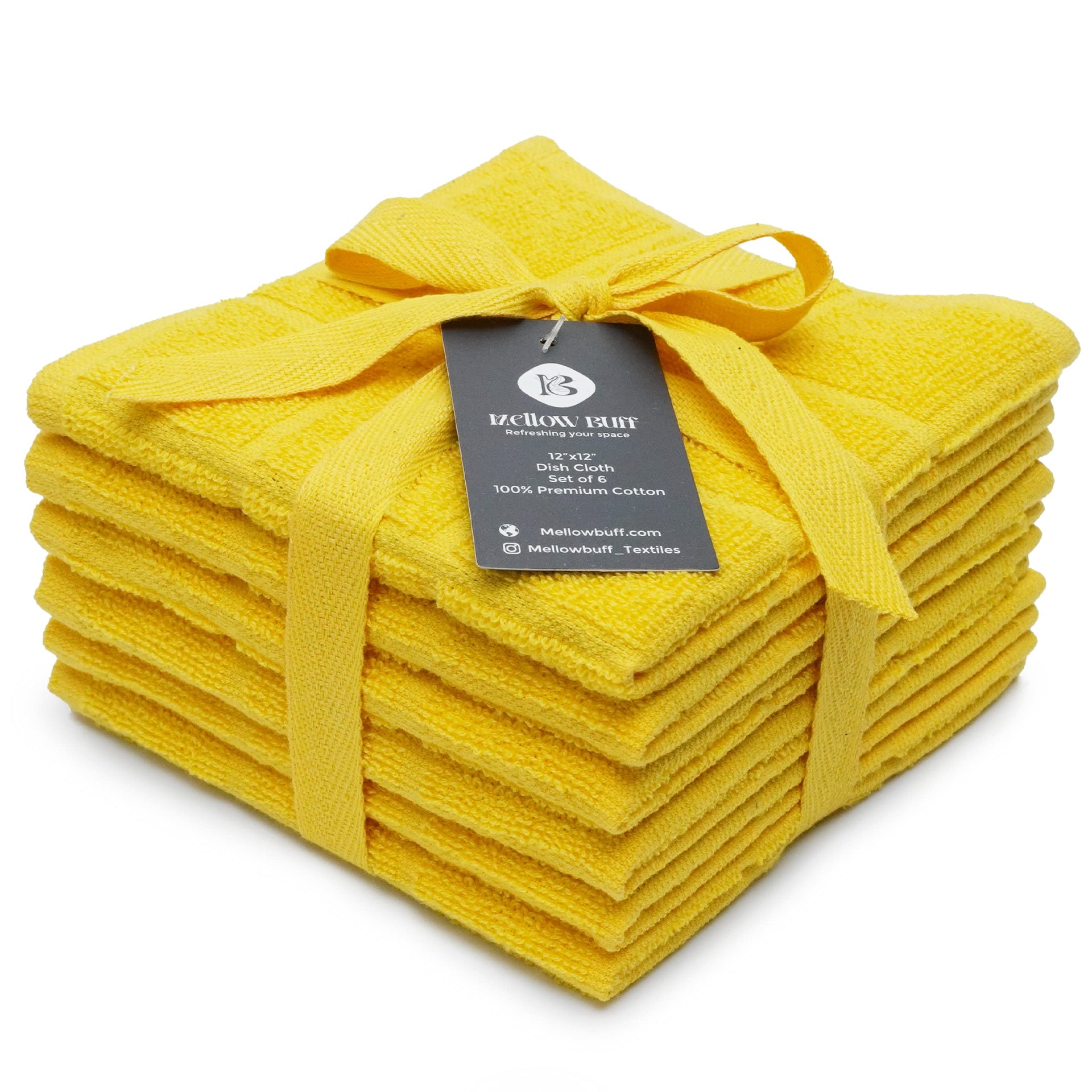 100% Cotton Terry Dish Cloth & Dish Towel (6 Count)