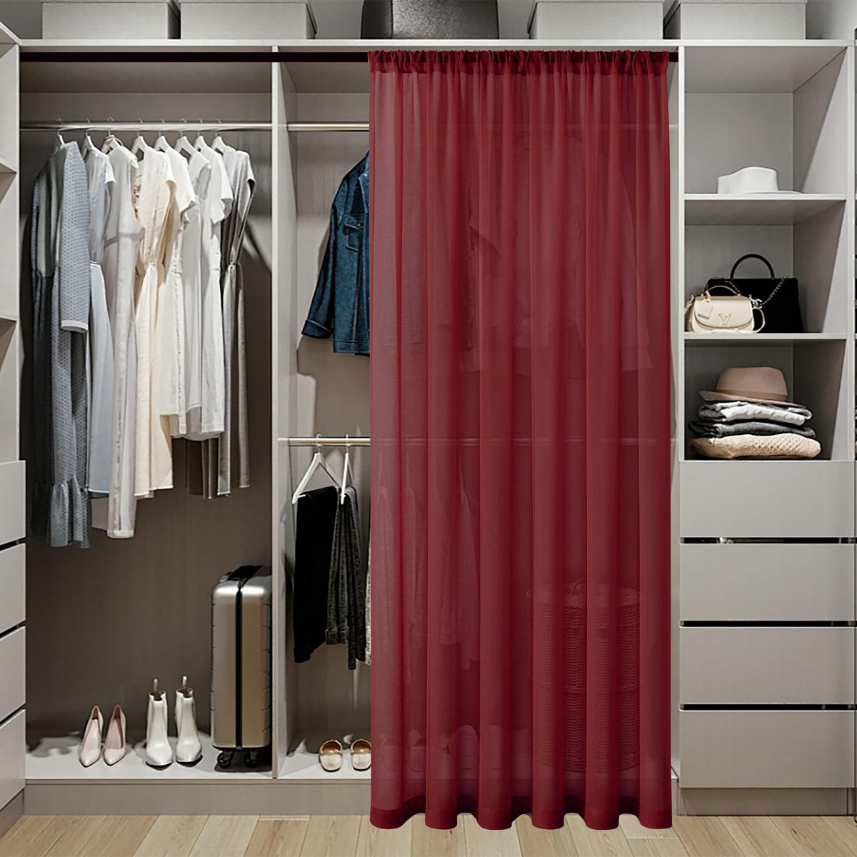 Short Sheer Door Curtain Closet Linen Textured Curtain Sheers Doorway Light Filtering Voile Patio Glass Doors Rod Pocket Curtains French Door
