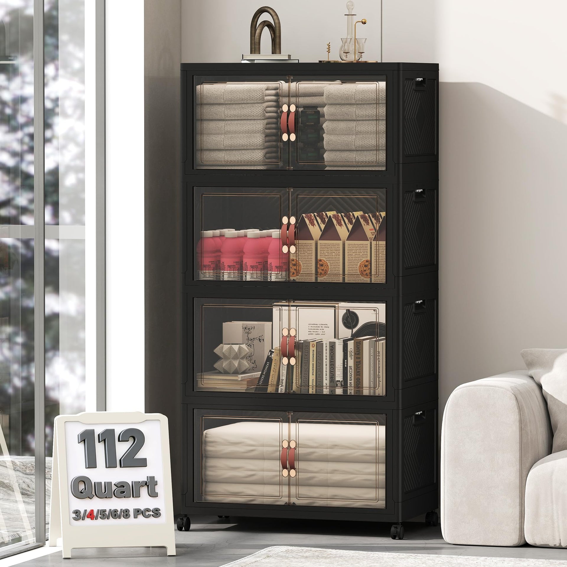 448QT Lockable Storage Bins with Lids
