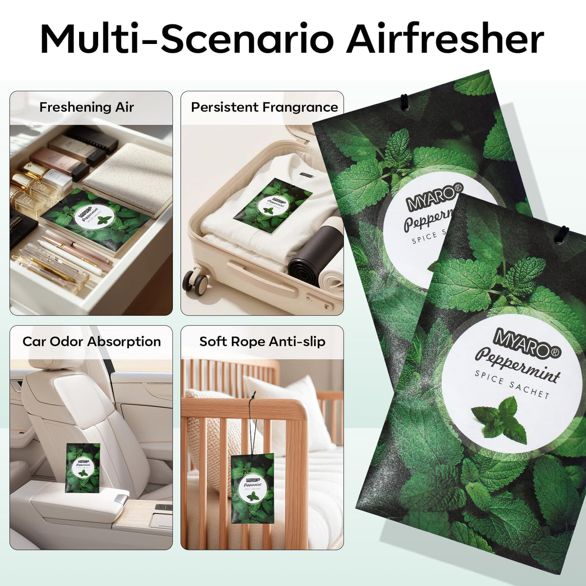 12 Pack Peppermint Scented Sachets (12 Count)