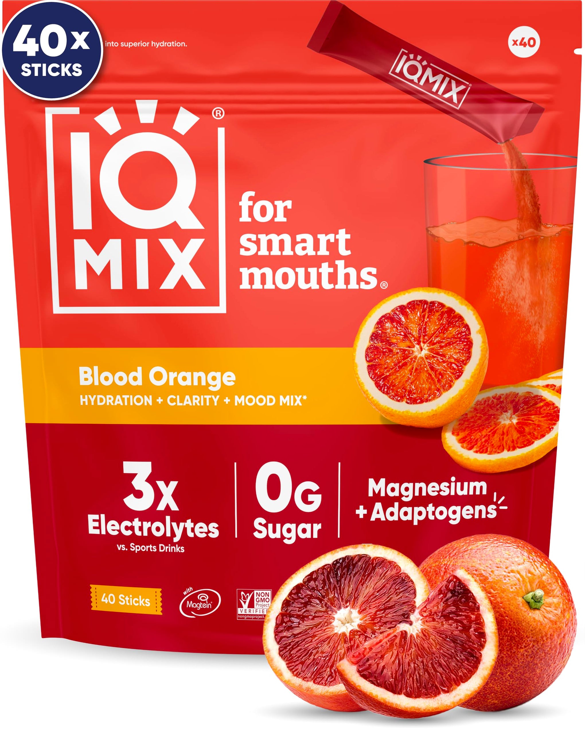 IQMIX Hydration Electrolytes Powder Packets (40 Count)