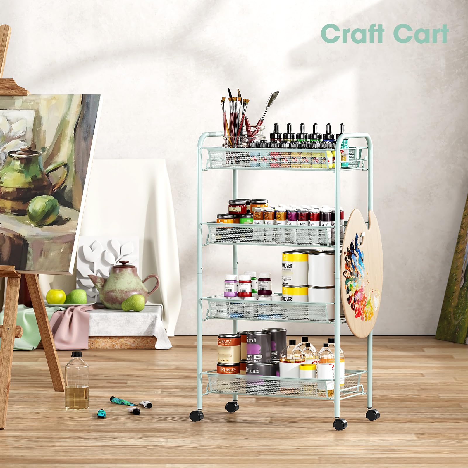 4 Tier Rolling Cart