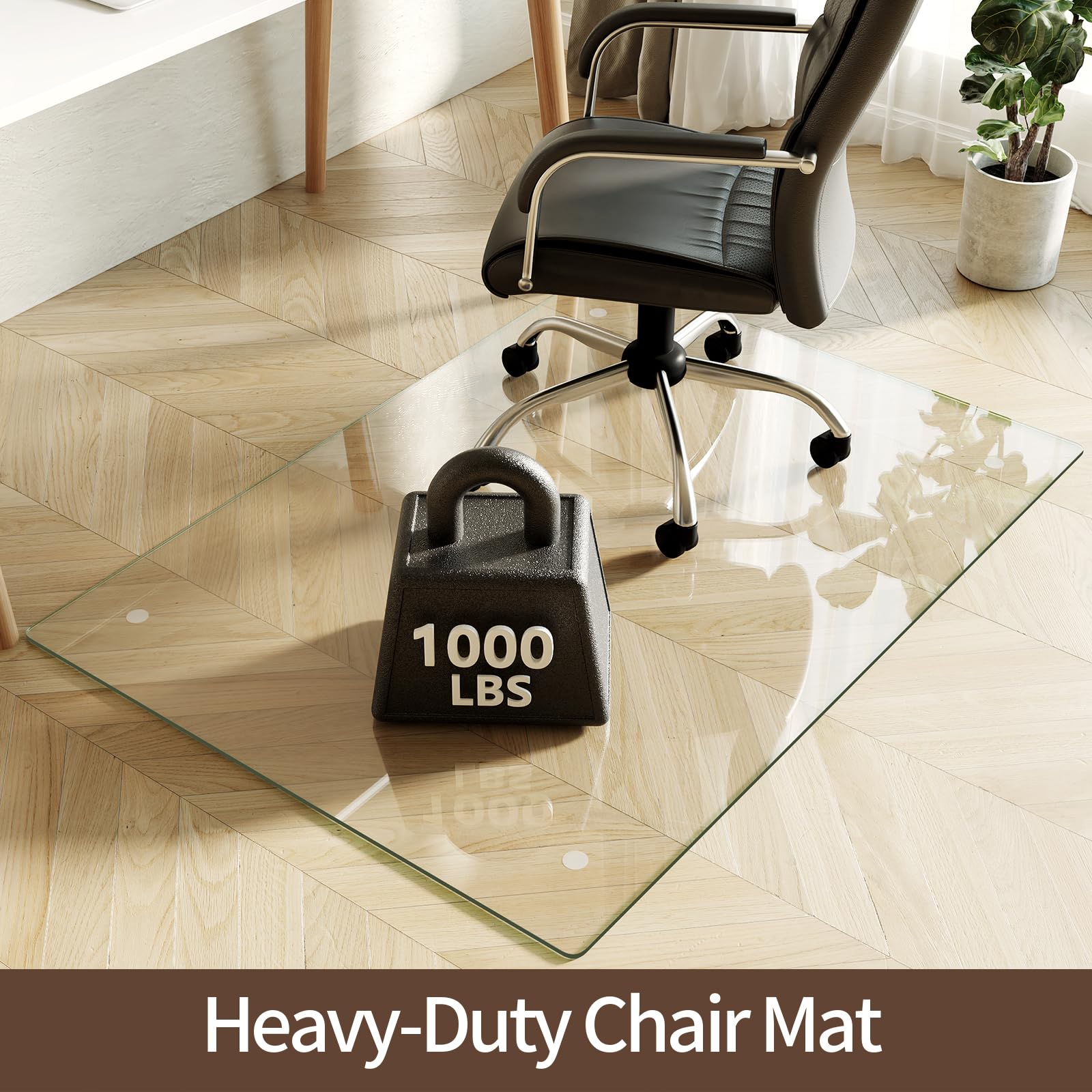 Tempered Glass Chair Mat 36"x50"