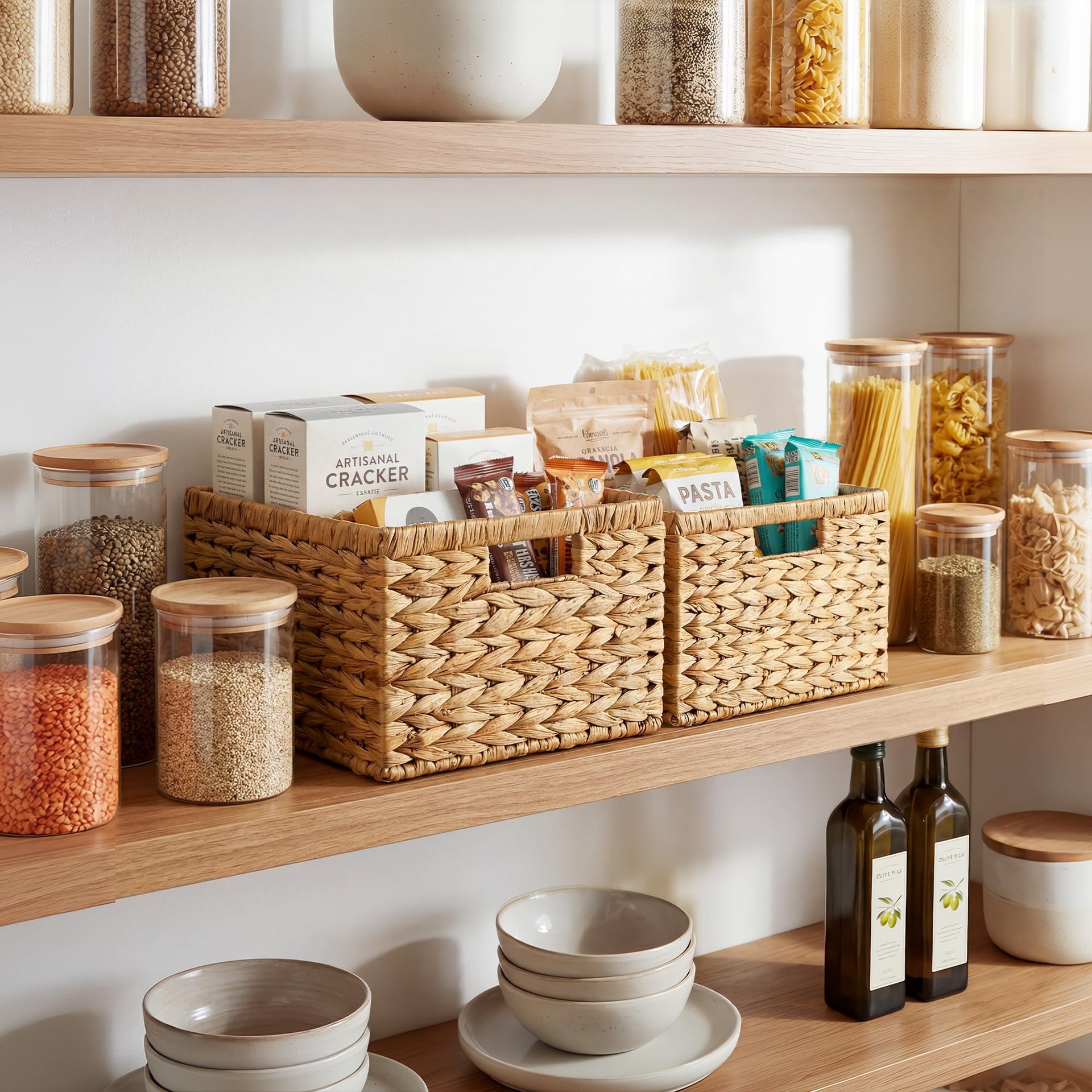 Wicker Baskets for Storage (2 Count)