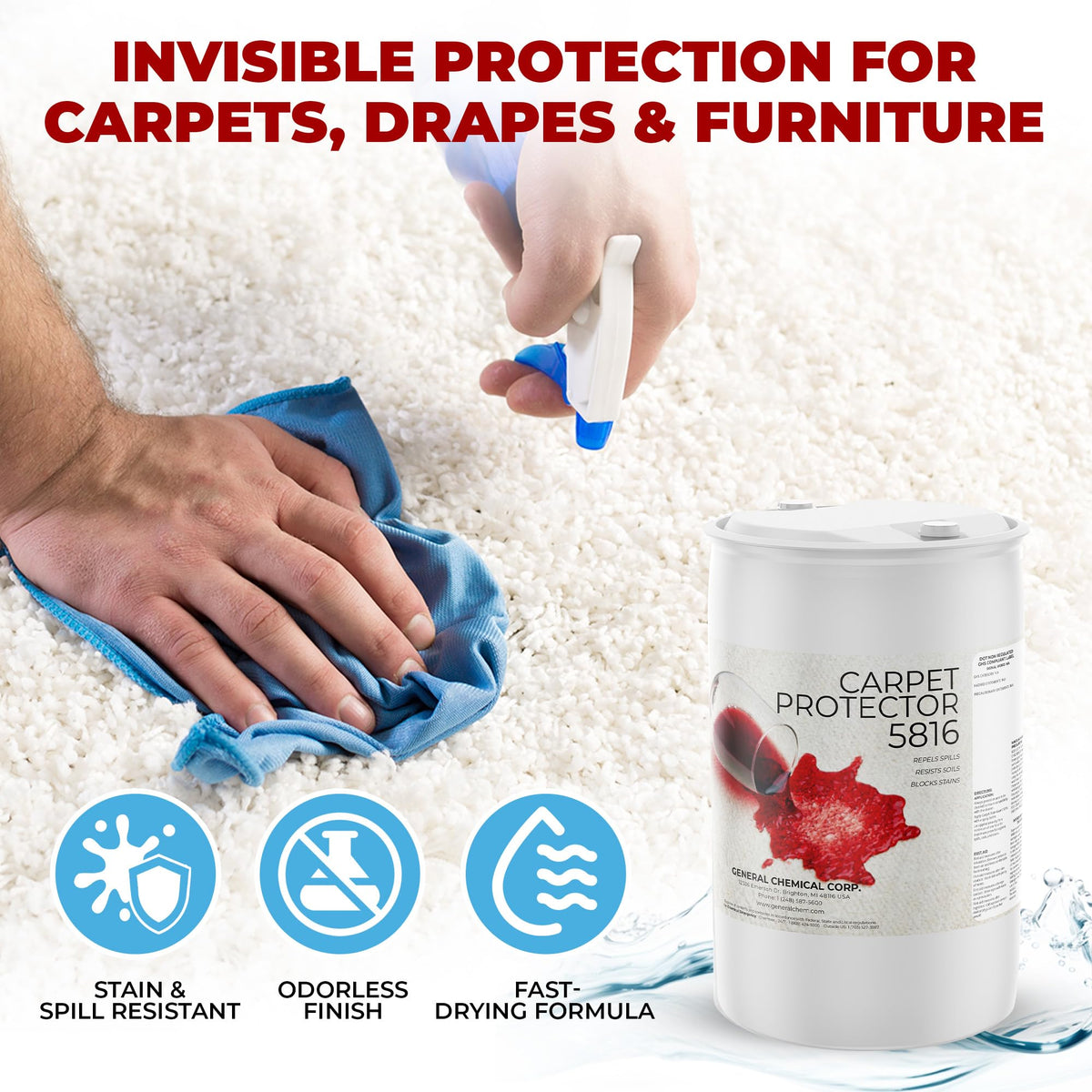 5816 Stain Shield Spray for Carpets and (7040 Fl Oz)