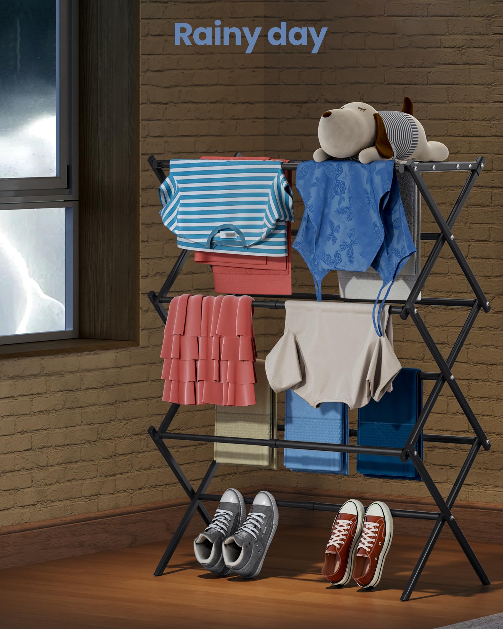 Oversize 3 Tier Clothes Drying Rack