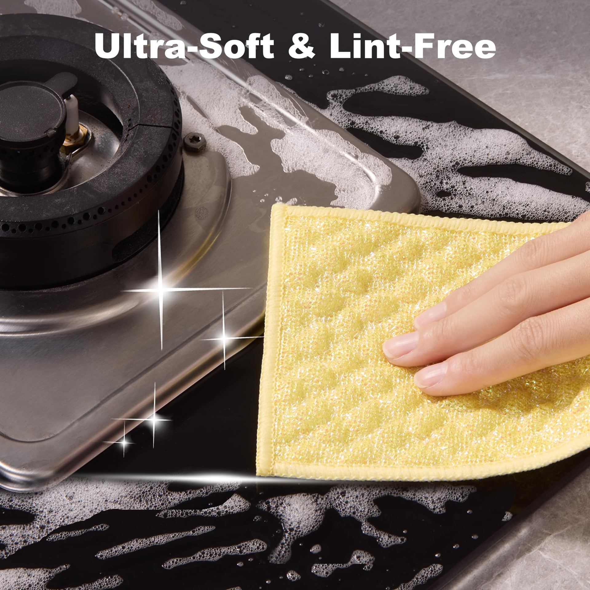 Bubble Mesh Microfiber Cleaning Cloth (6 Count)
