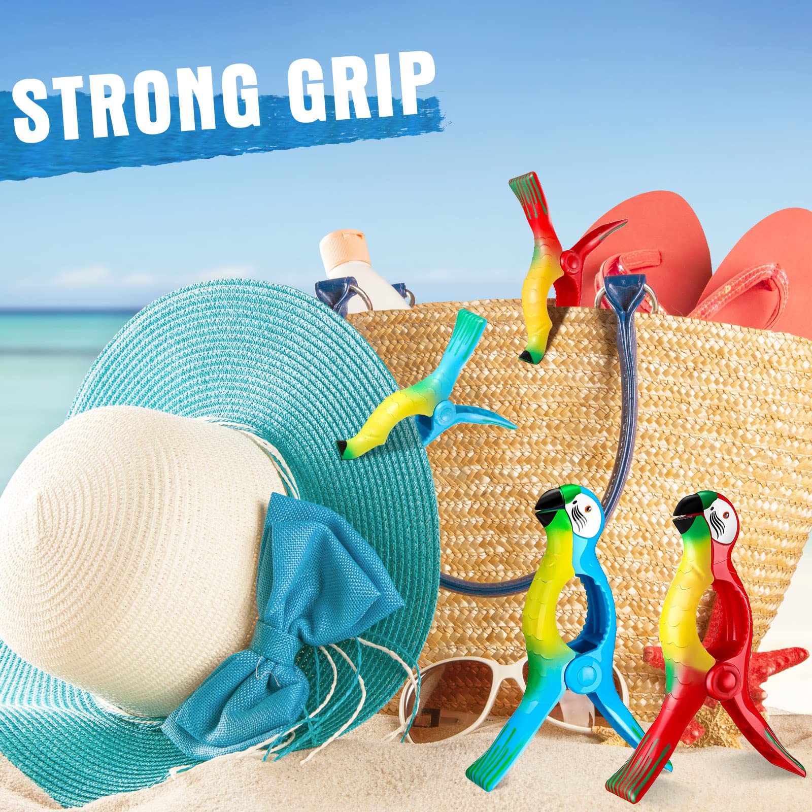 4 Pcs Beach Towel Clips (4 Count)