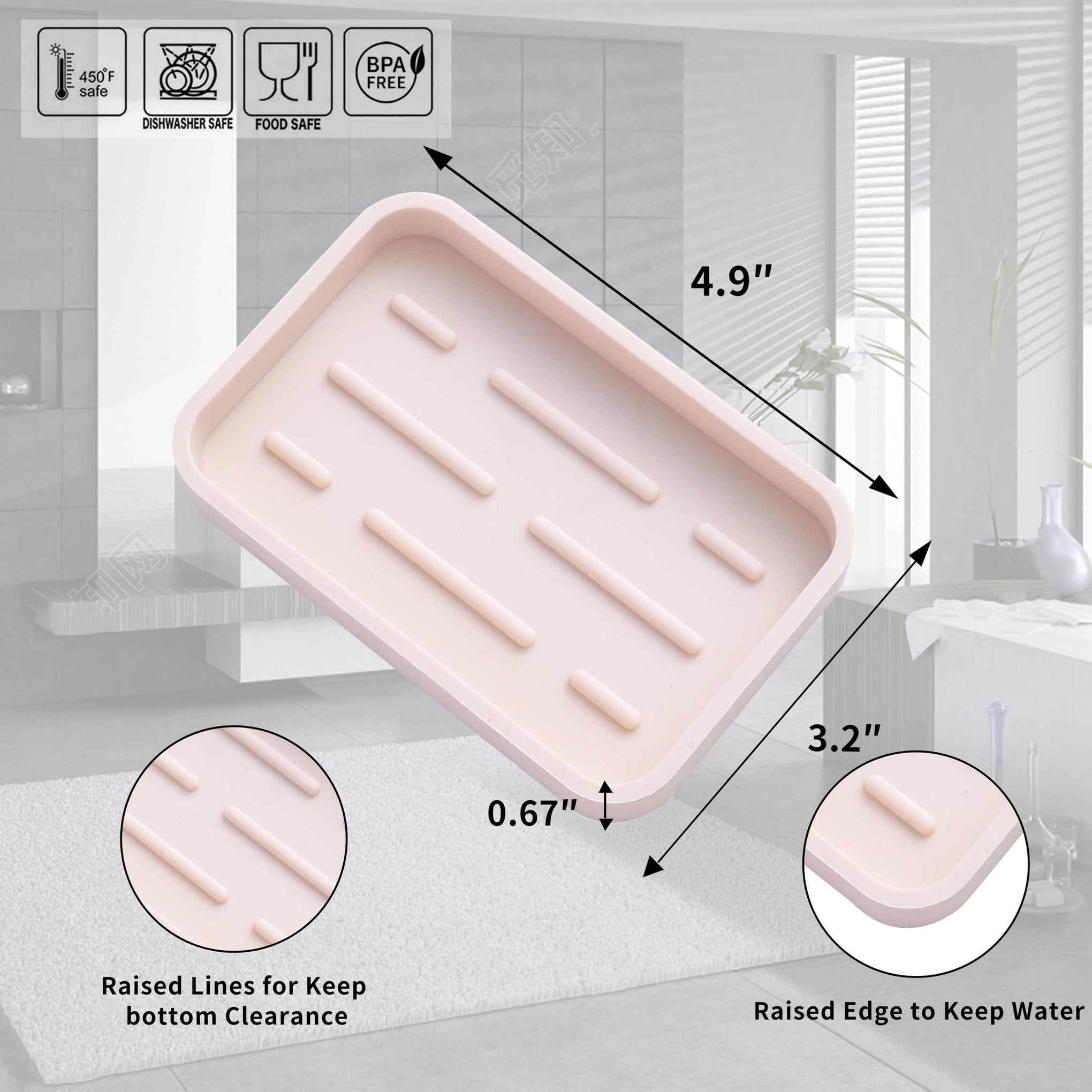 Silicone Kitchen Sink Organizer Tray for Multiple Usage