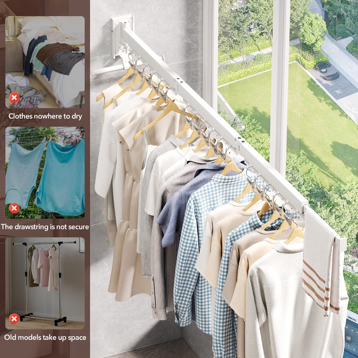 Wall Mounted Clothes Hanger
