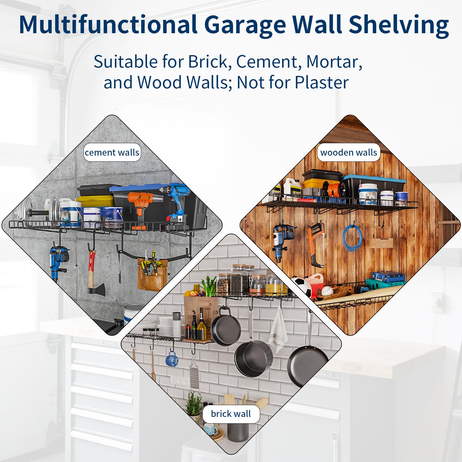 4 Pack Garage Wall Shelf (4 Count)