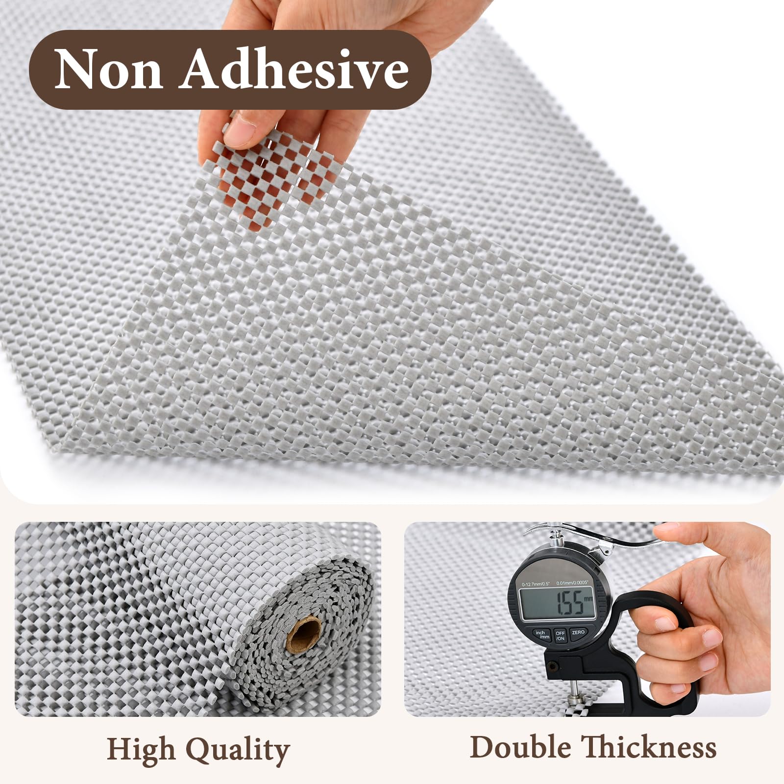 Shelf Liners for Kitchen Cabinets Non Adhesive Shelf Liner Paper Non (19.6833 Foot)