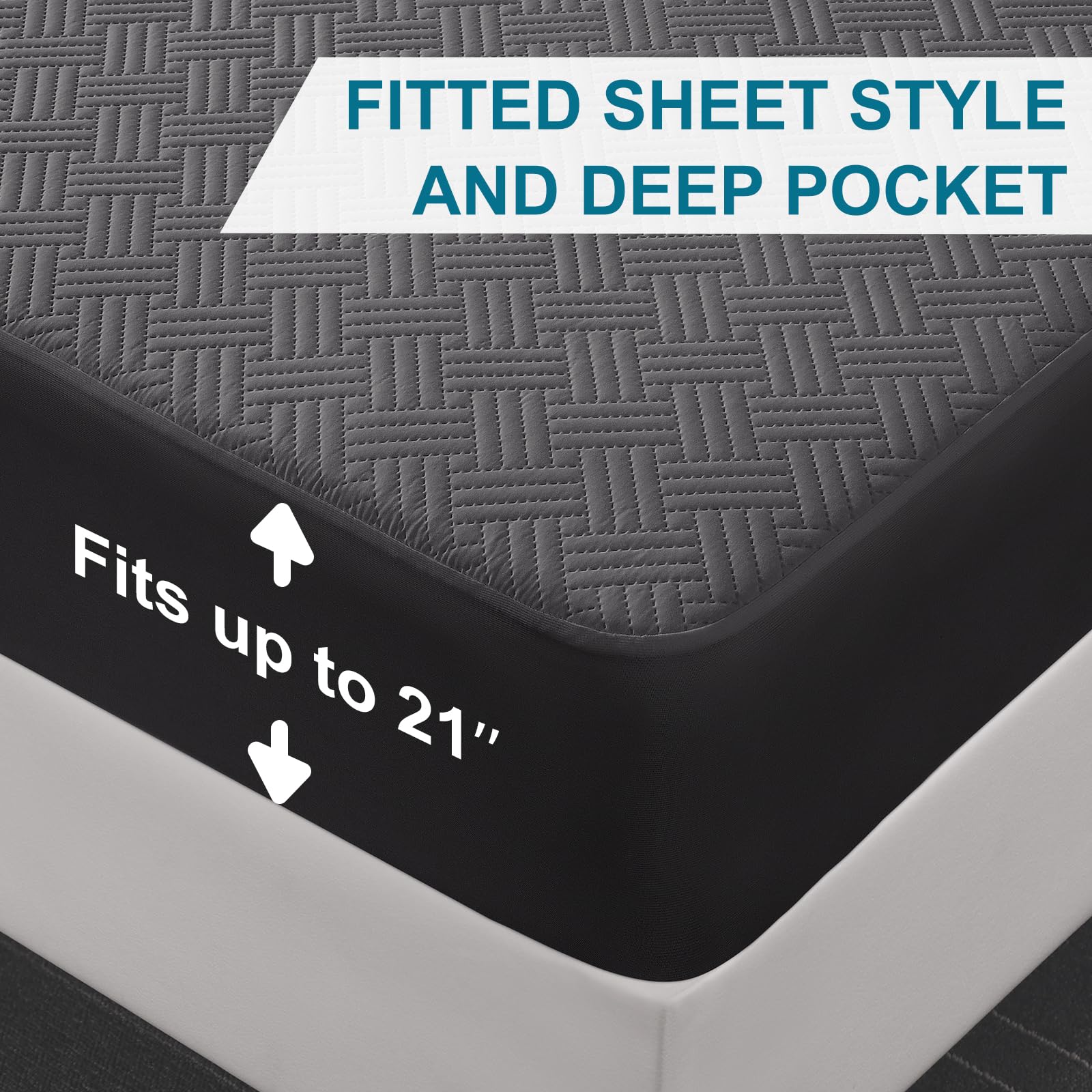 Waterproof Full Size Mattress Protector with Deep Pockets