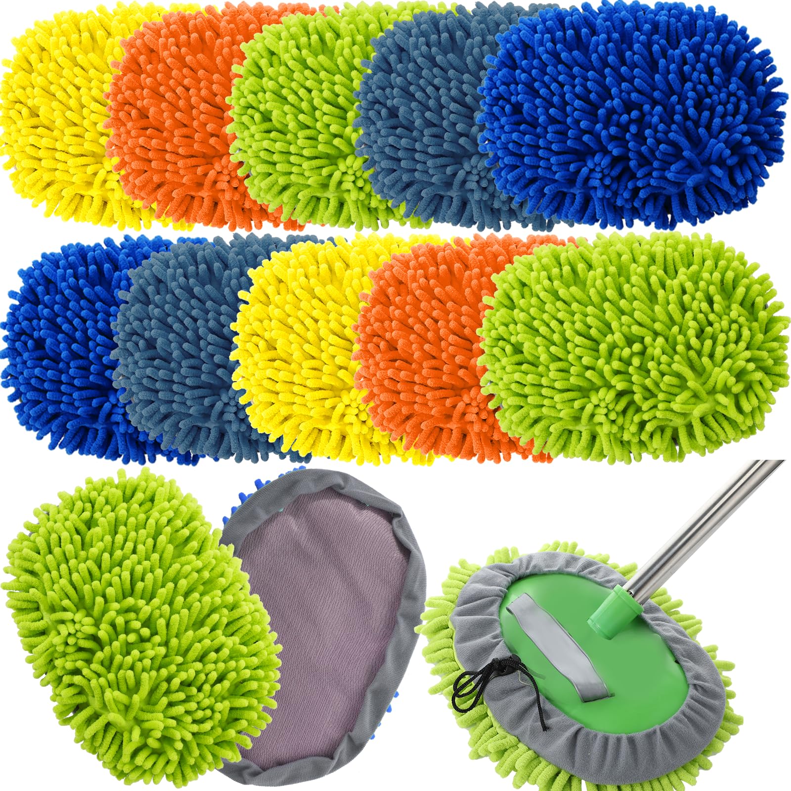 10 Pcs Car Wash Mitt Set (10 Count)