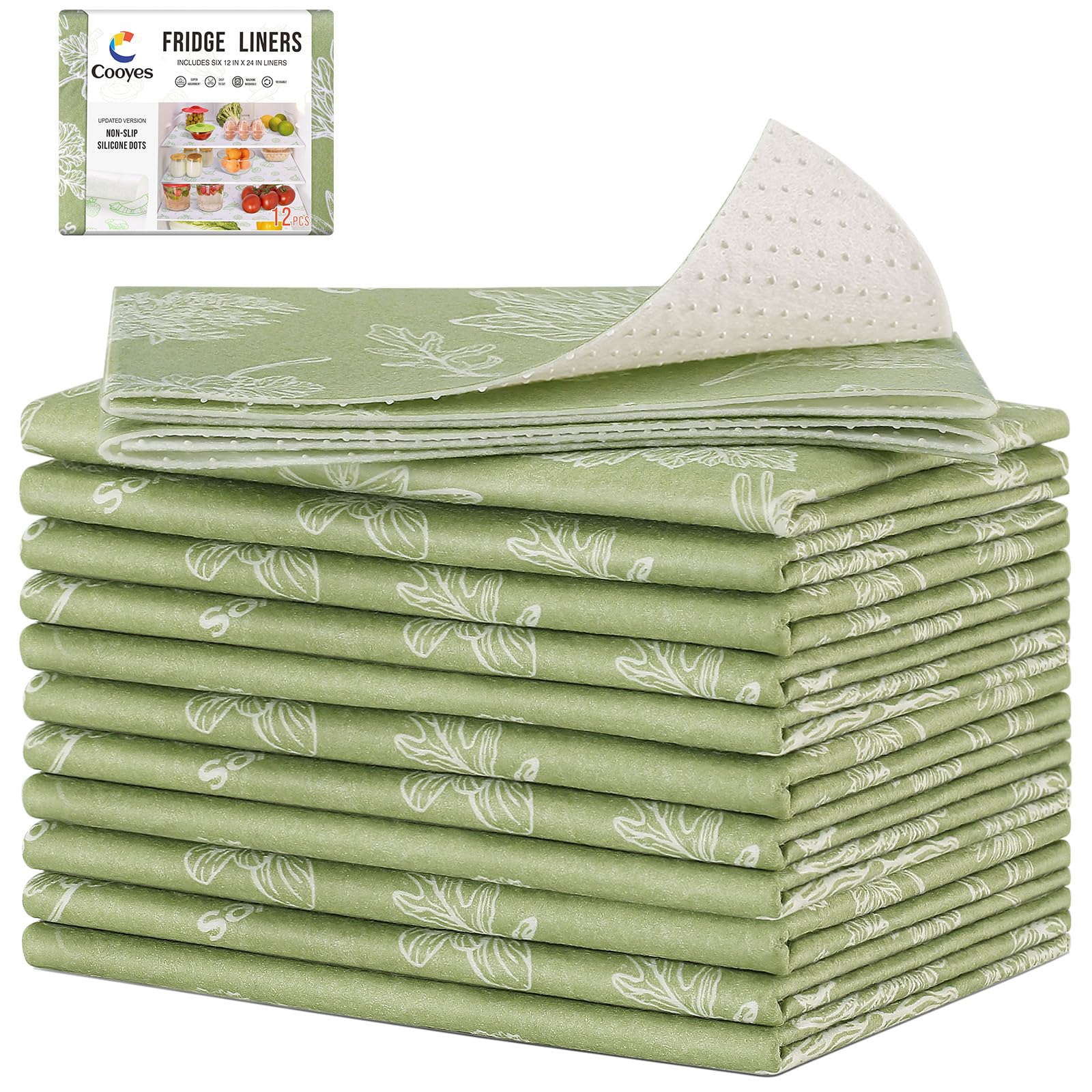 Large Refrigerator Liners for Shelves (36 Sq Ft)