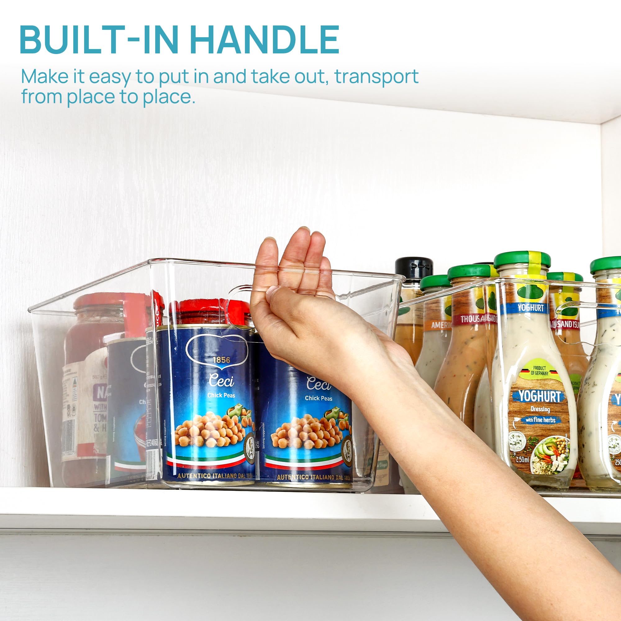 4 Pack Clear Storage Bins (4 Count)