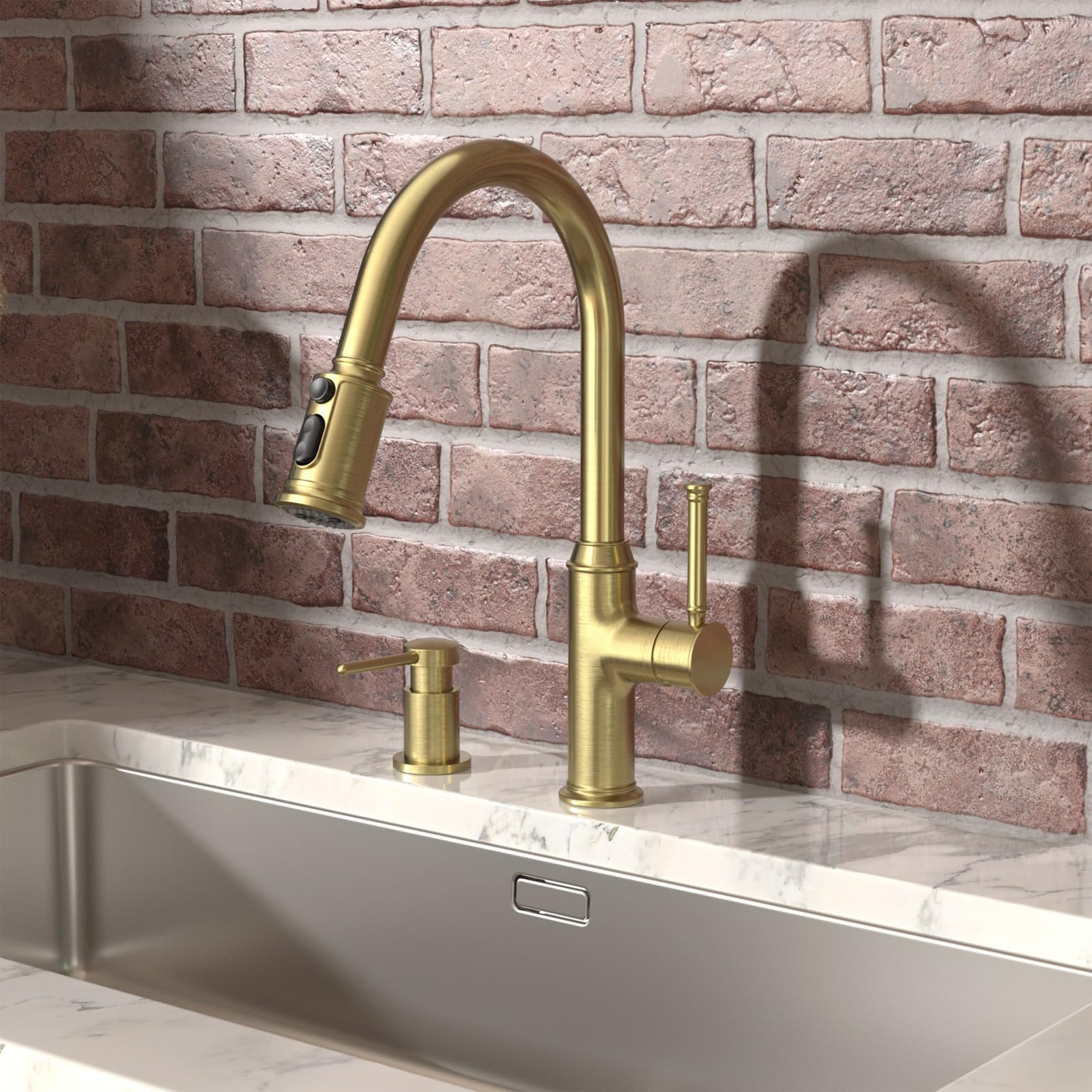 Gold Soap Dispenser for Kitchen Sink