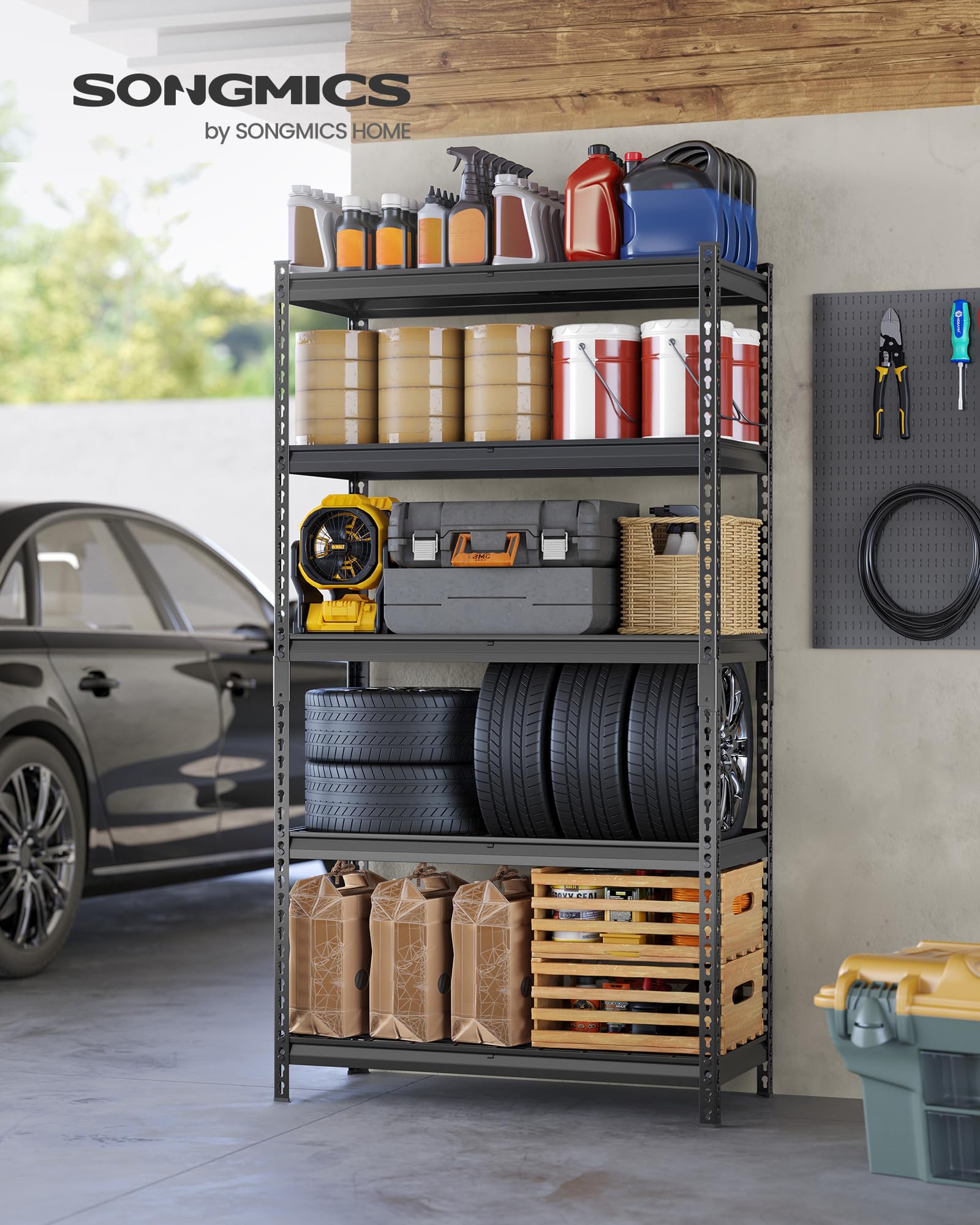 5 Tier Steel Storage Shelves