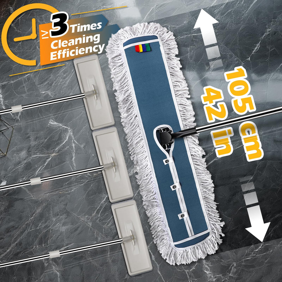 42" Commercial Dust Mop for Floor Cleaning