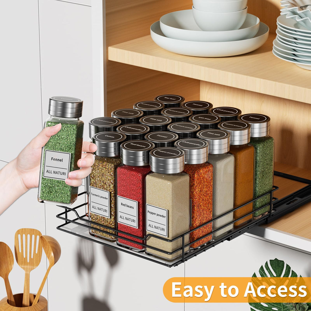 Pull Out Spice Organization for Cabinet