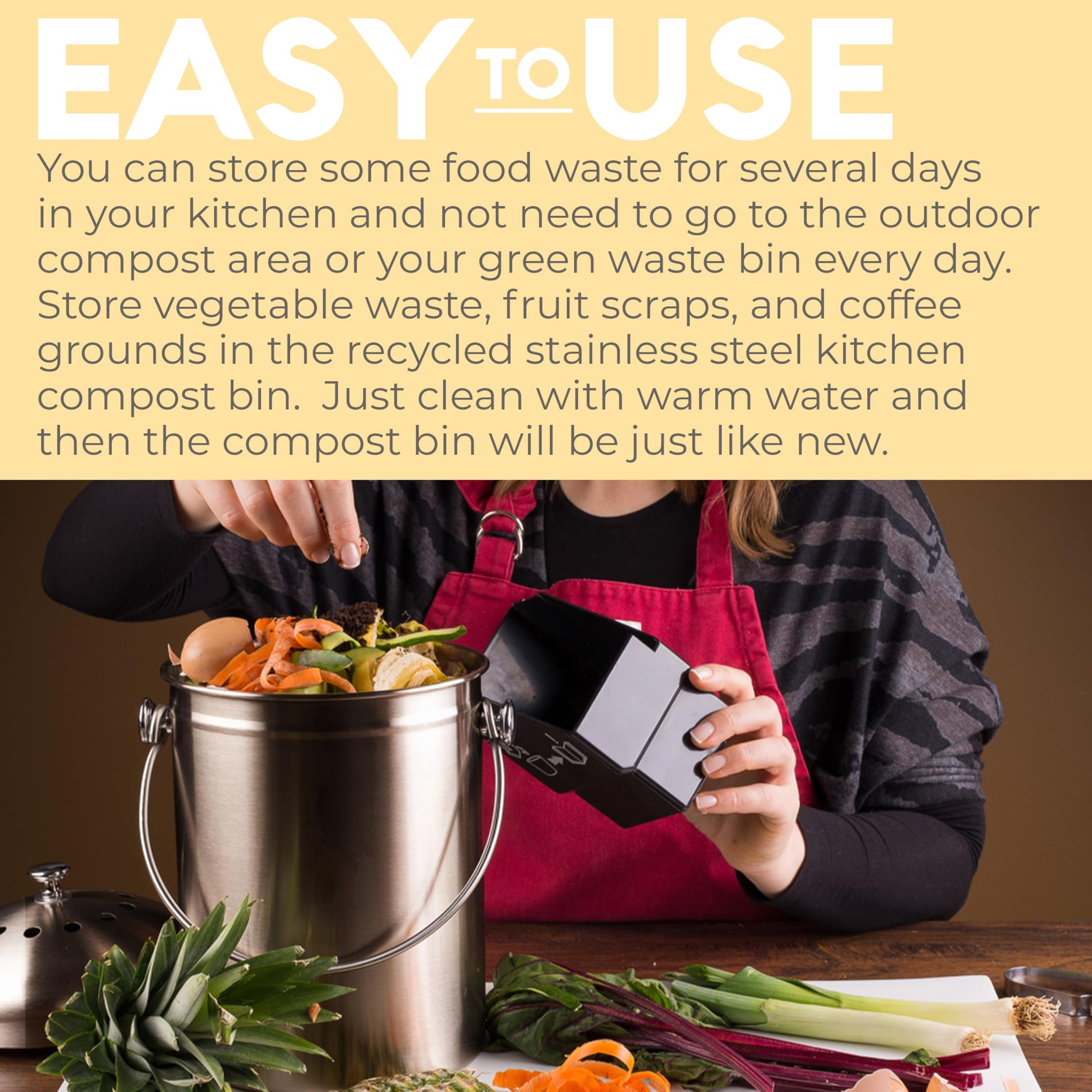 Countertop Compost Bin Kitchen