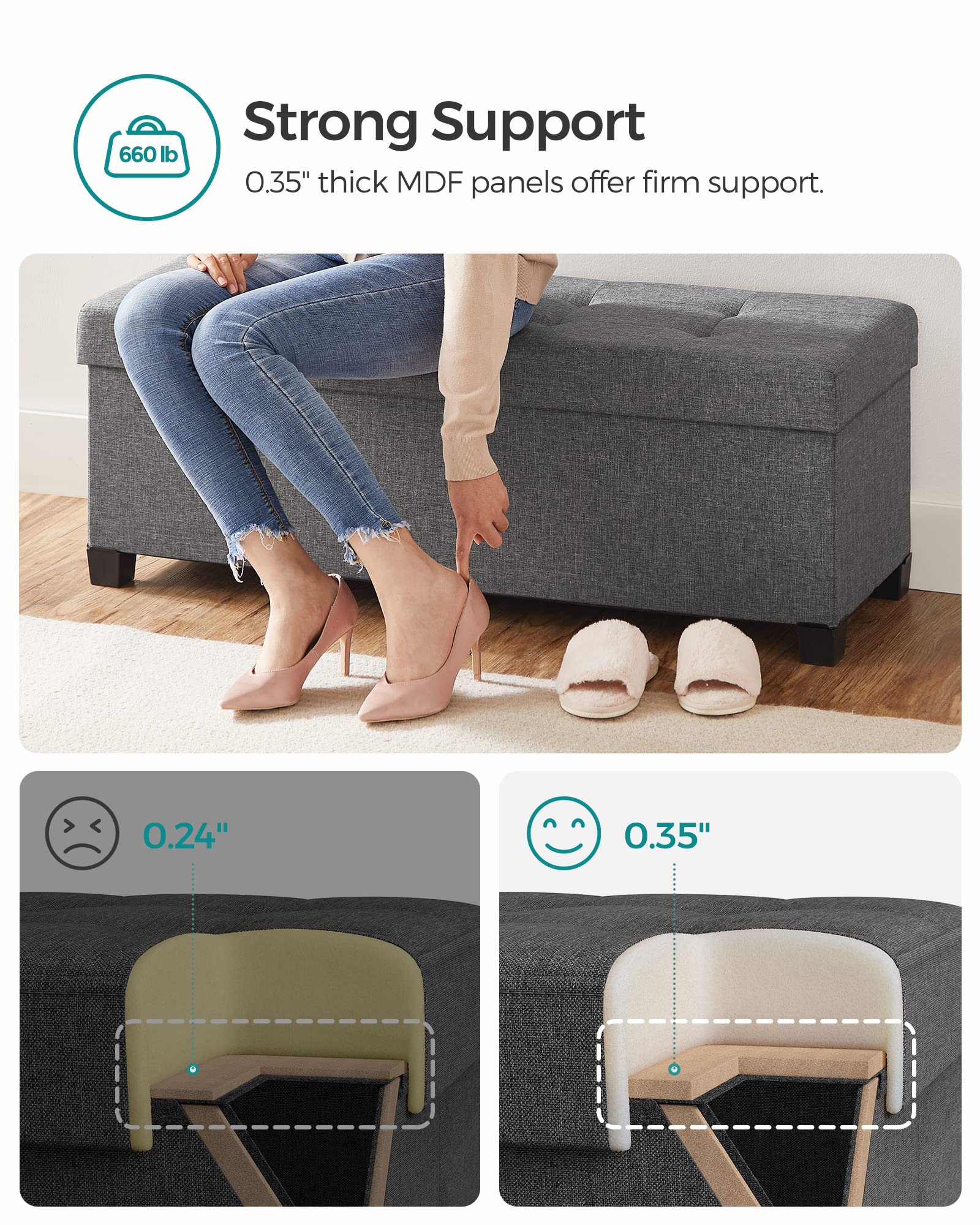 Storage Ottoman Bench