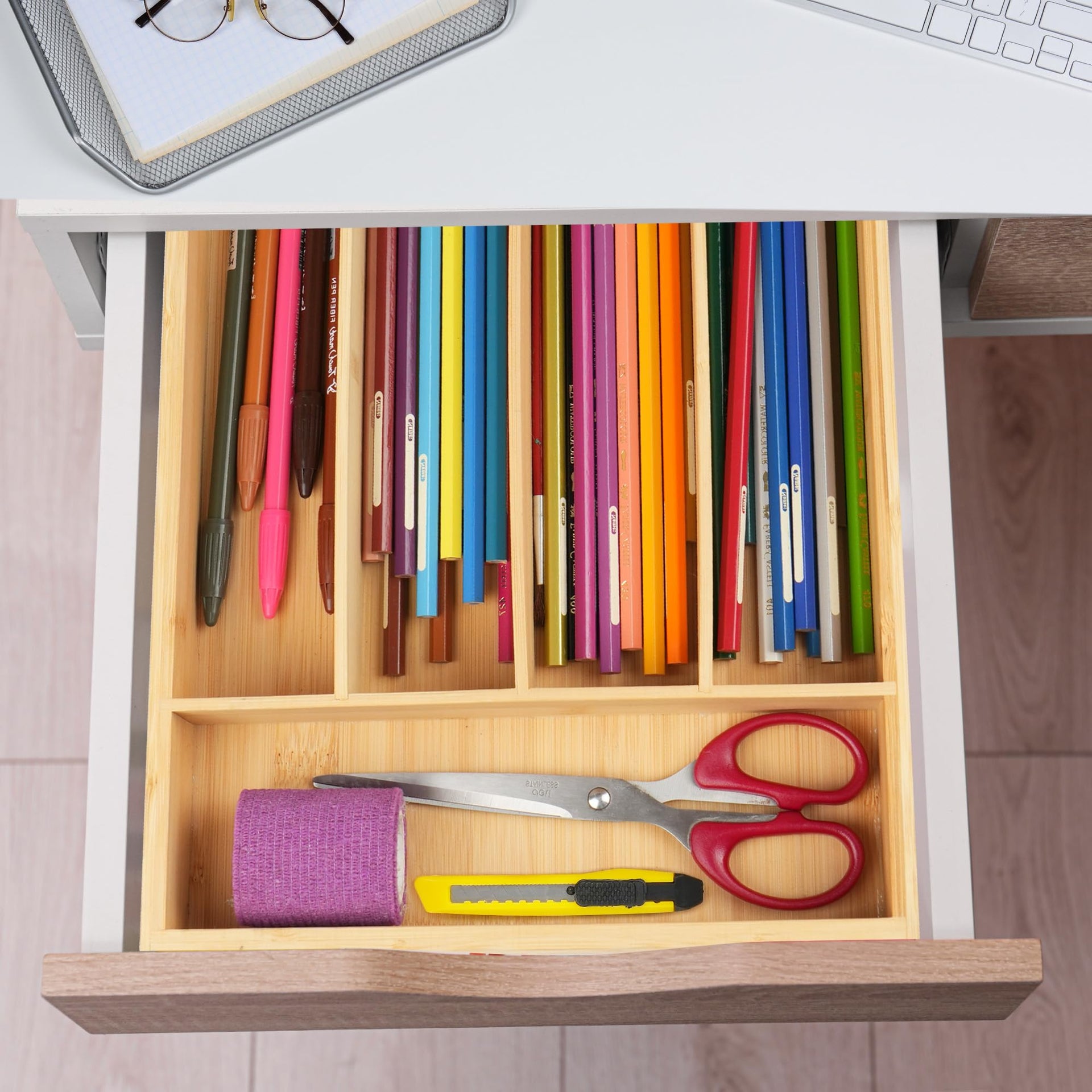 Bamboo Kitchen Drawer Organizer