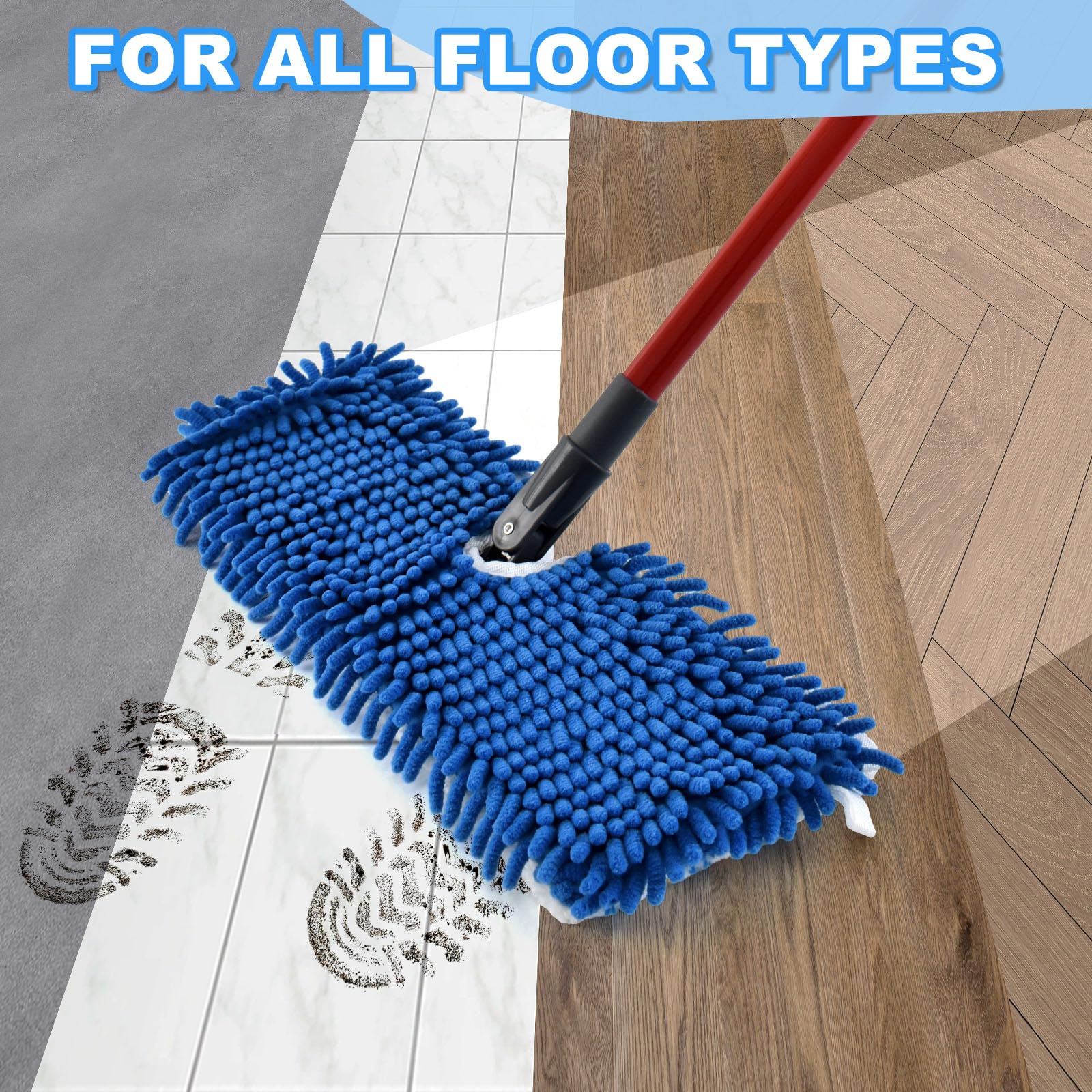 Microfiber Mops for Floor Cleaning (4 Count) - ModHome Supplies