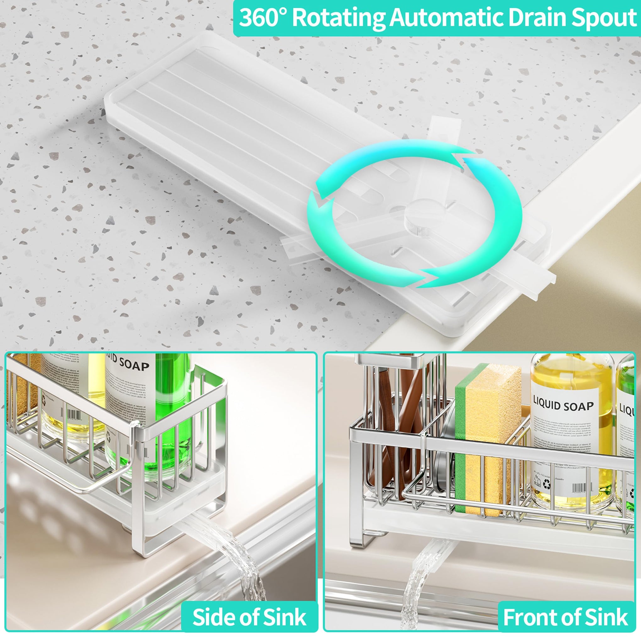 Sponge Holder for Kitchen Sink