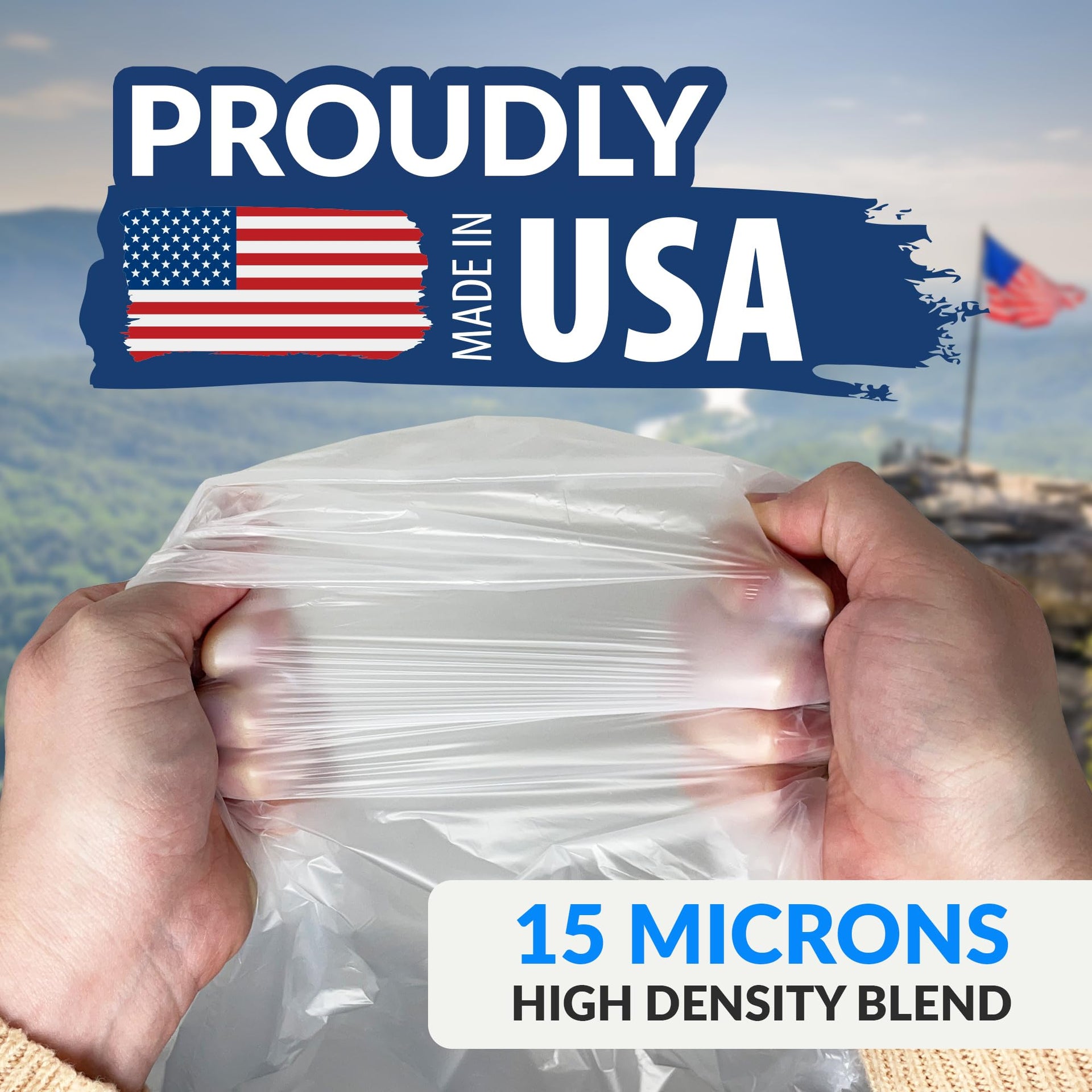 50 Gallon Trash Bags Heavy Duty (200 Count)