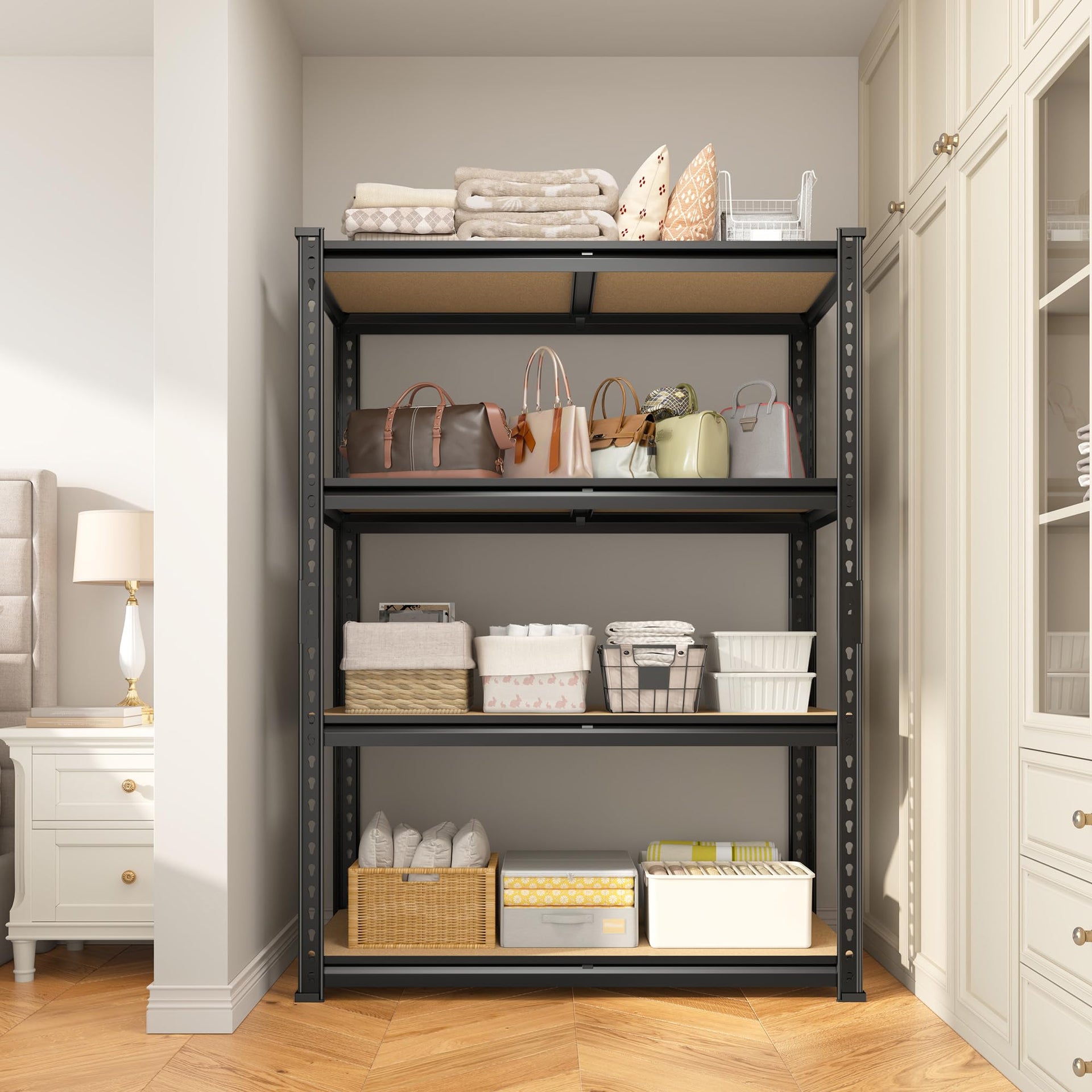 4 Tier Storage Shelves Dual