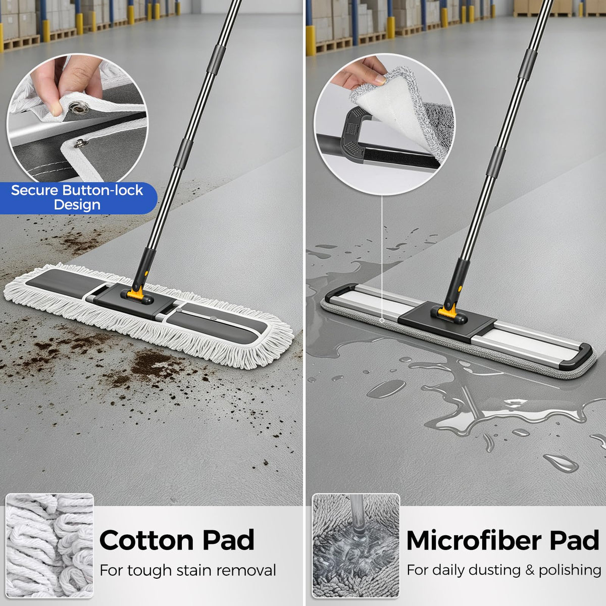 36" Commercial Dust Mop for Floor Cleaning