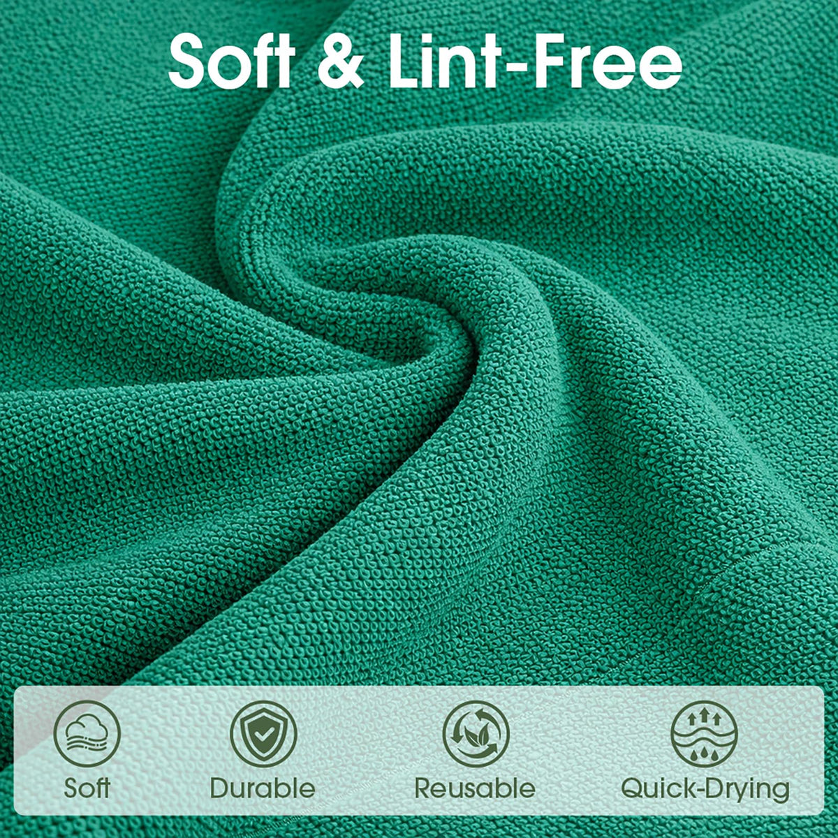 Microfiber Cleaning Cloth Roll (100 Count)