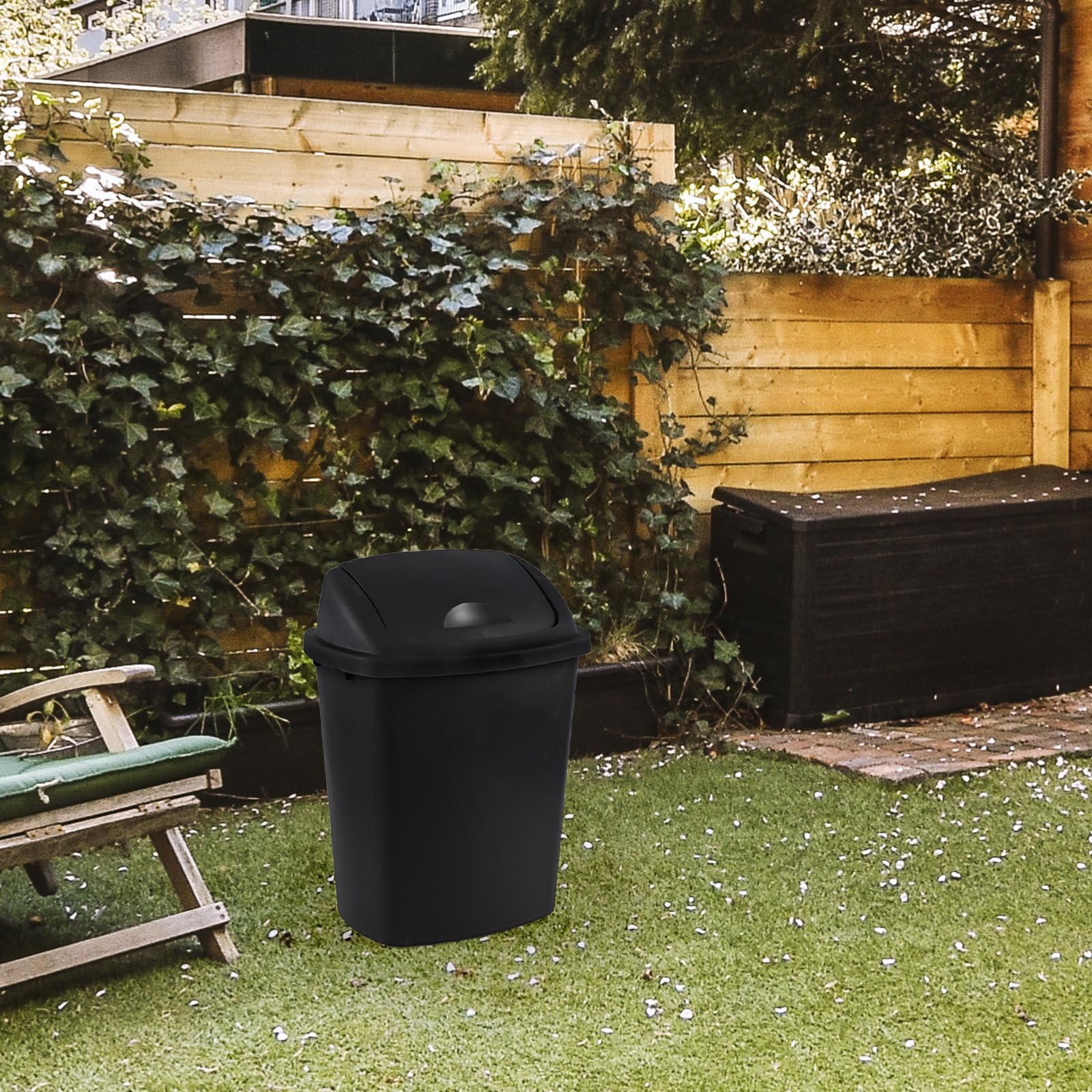 4 Pack 6 Gollons Garbage Bin with Lid (4 Count)