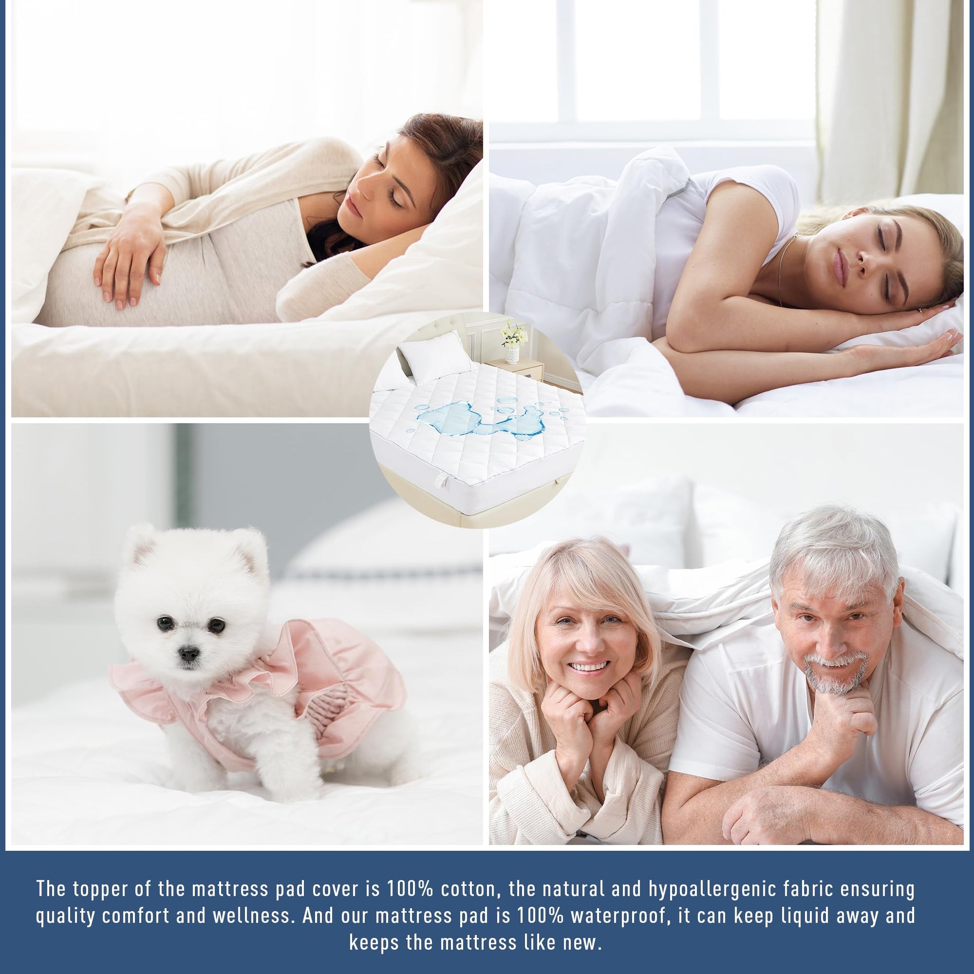 California King Mattress Pad Protector Waterproof