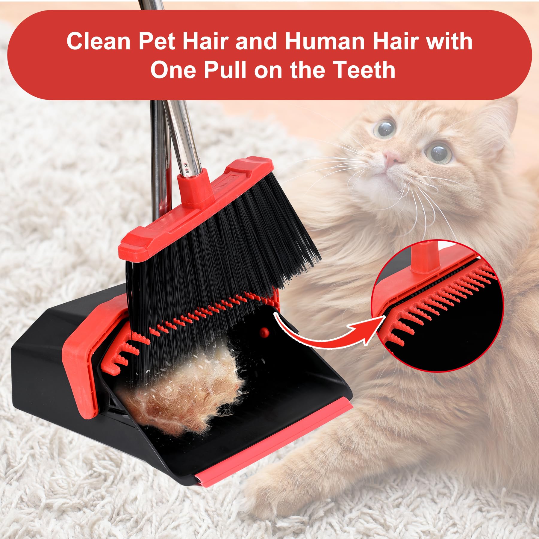 Broom and Dustpan Set for Home