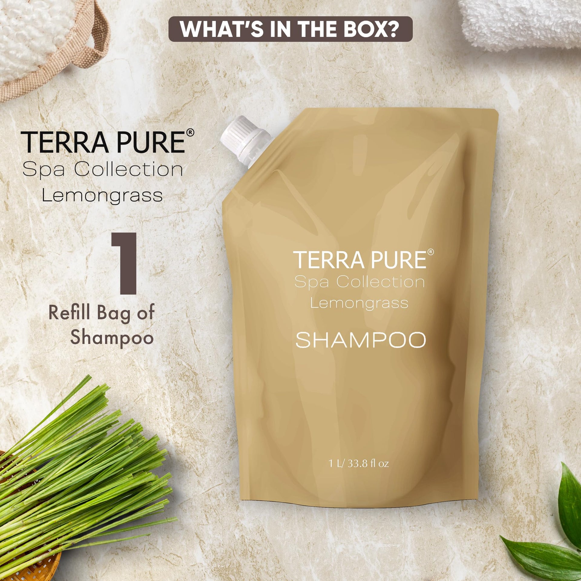Spa Shampoo Refill Bag (33.8 Fl Oz)